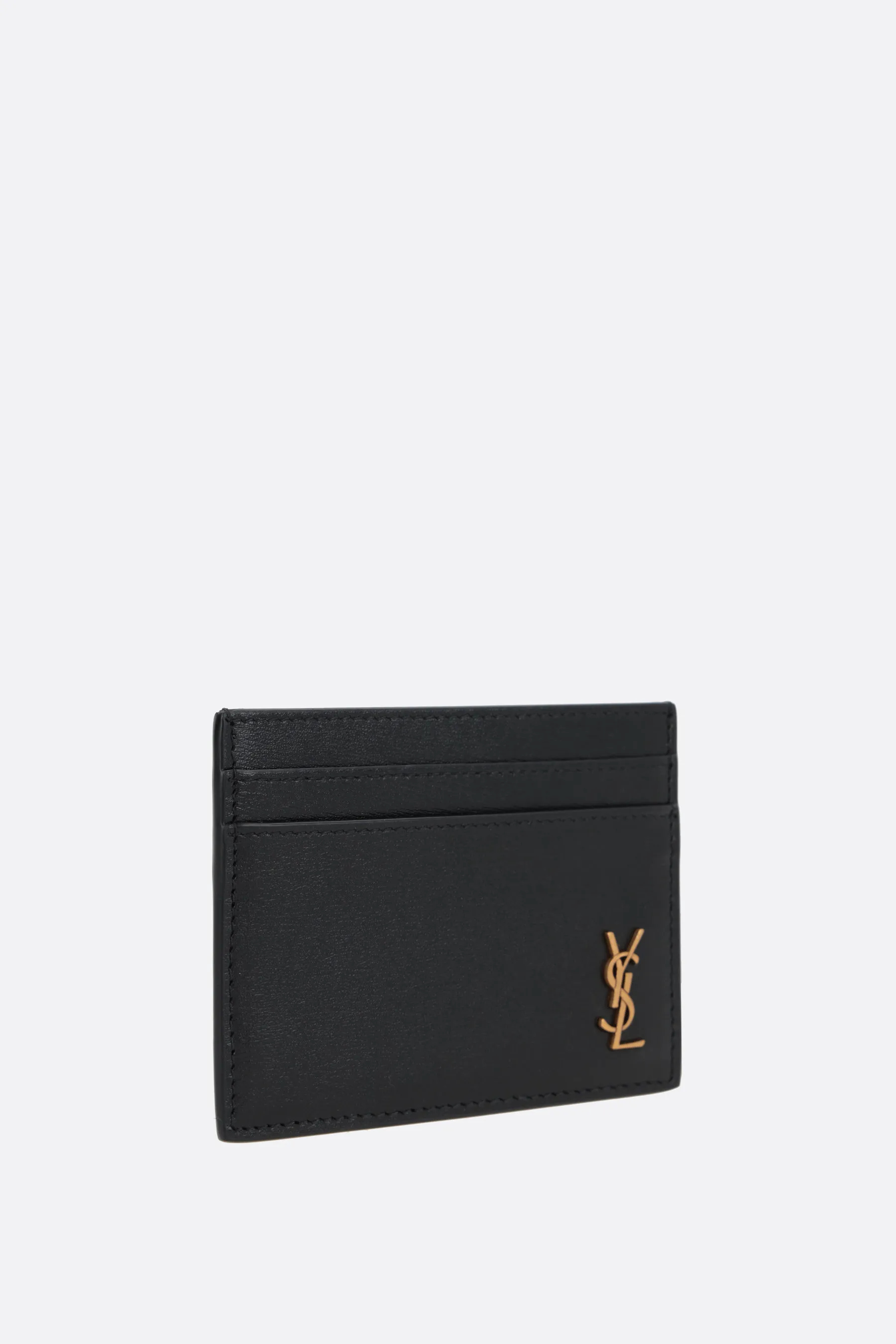  SAINT LAURENT porta carte Tiny Cassandre in pelle liscia 