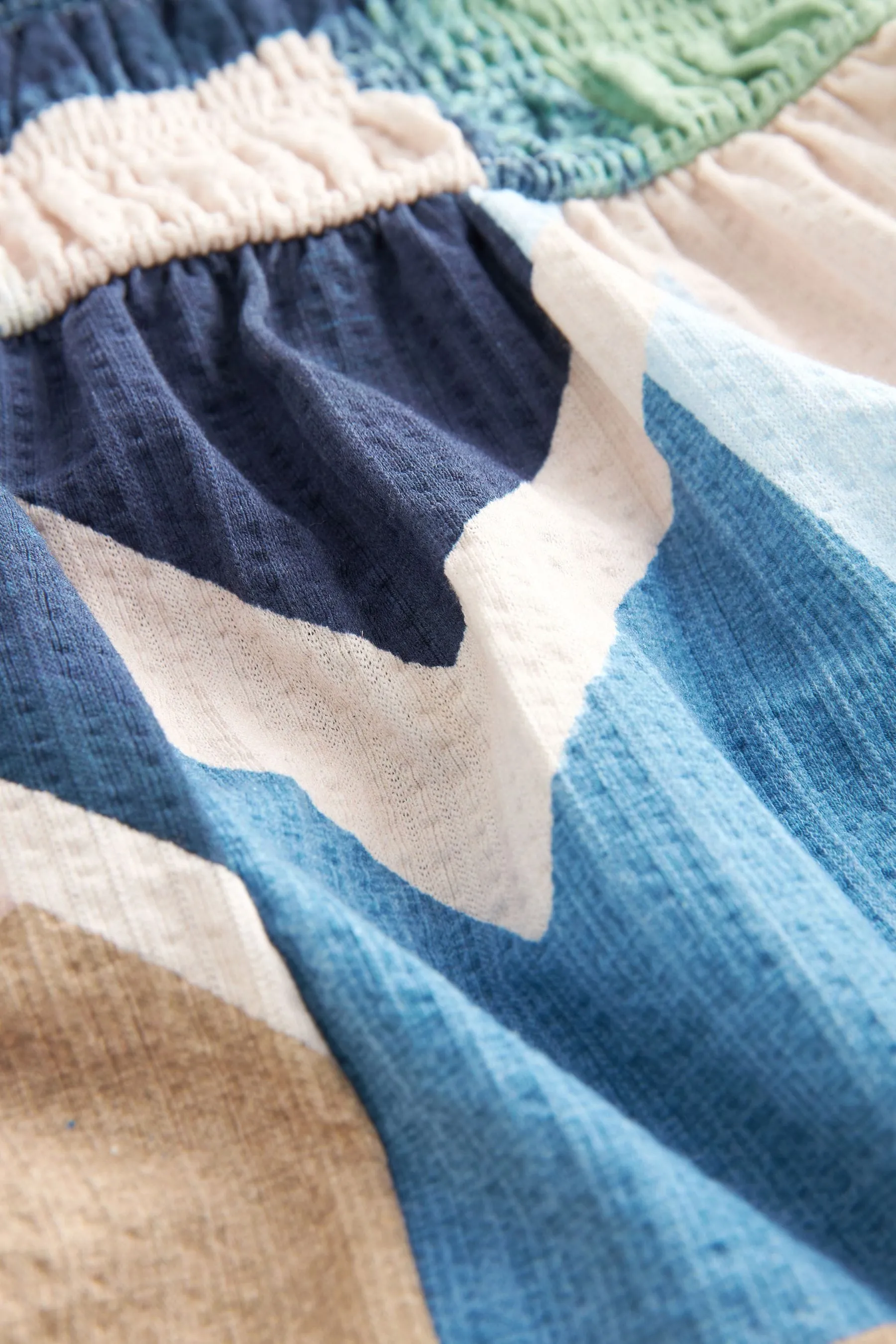 Salopette corta a fascia 100% cotone arricciata