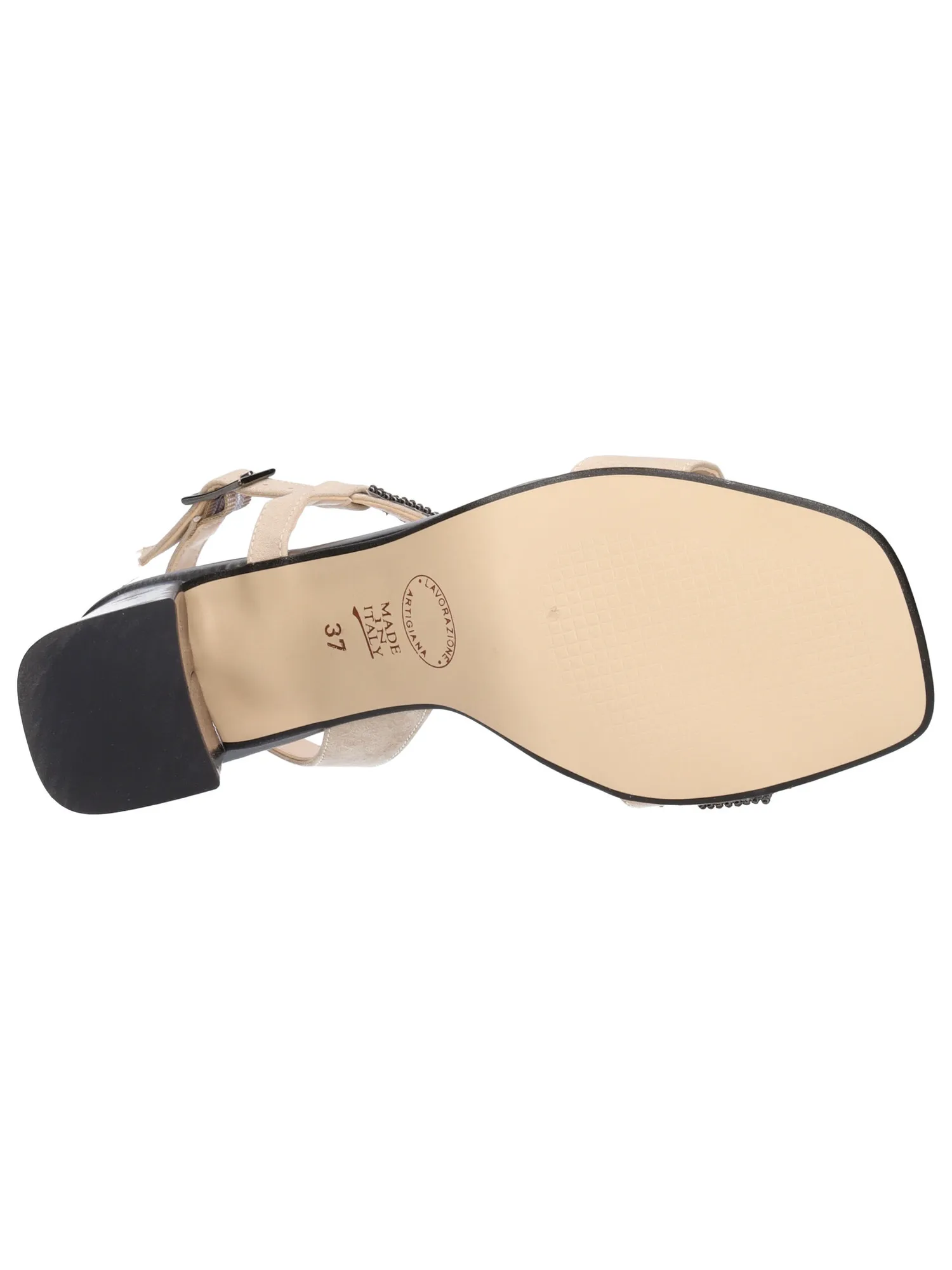 Sandalo tacco largo Liviana da donna beige