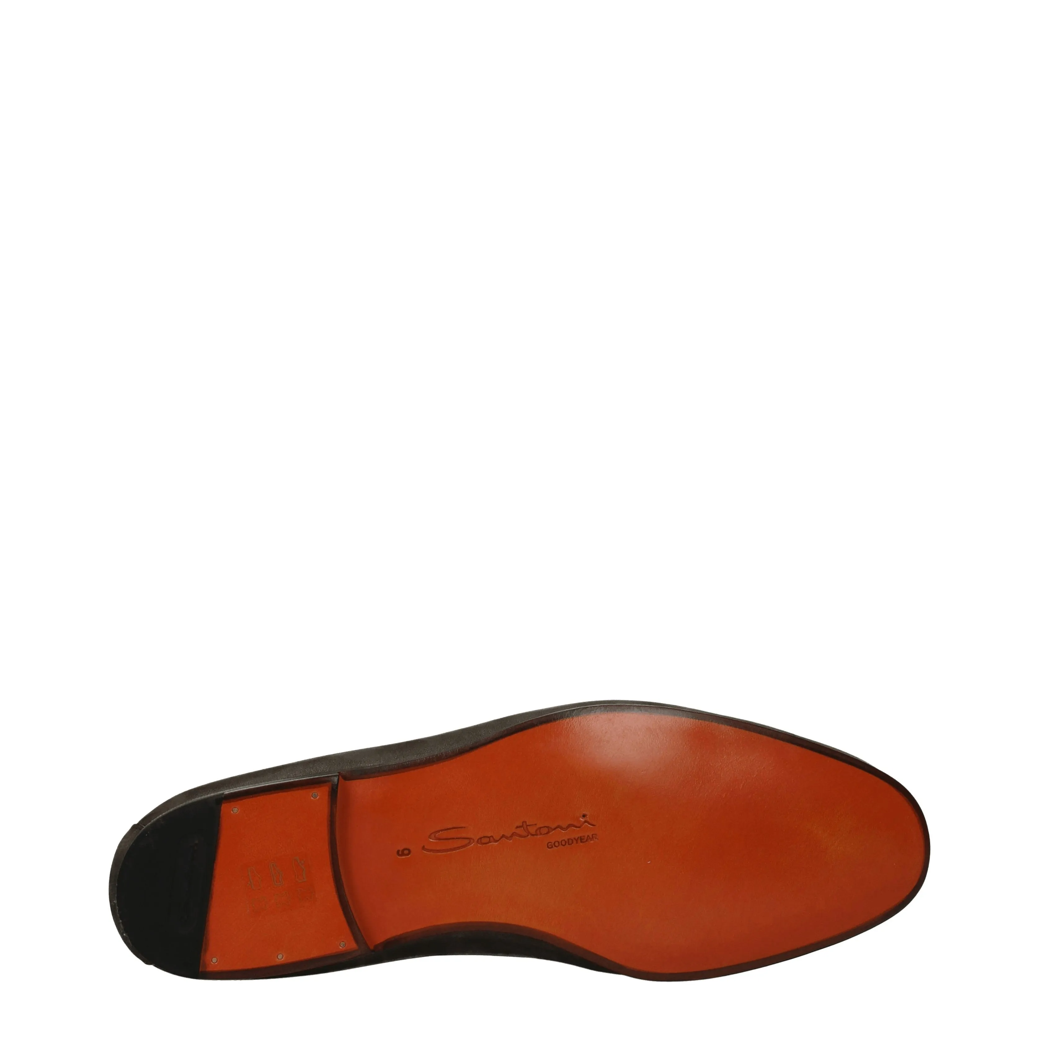 Santoni Mocassini Uomo Camoscio Grigio/Grigio Scuro
