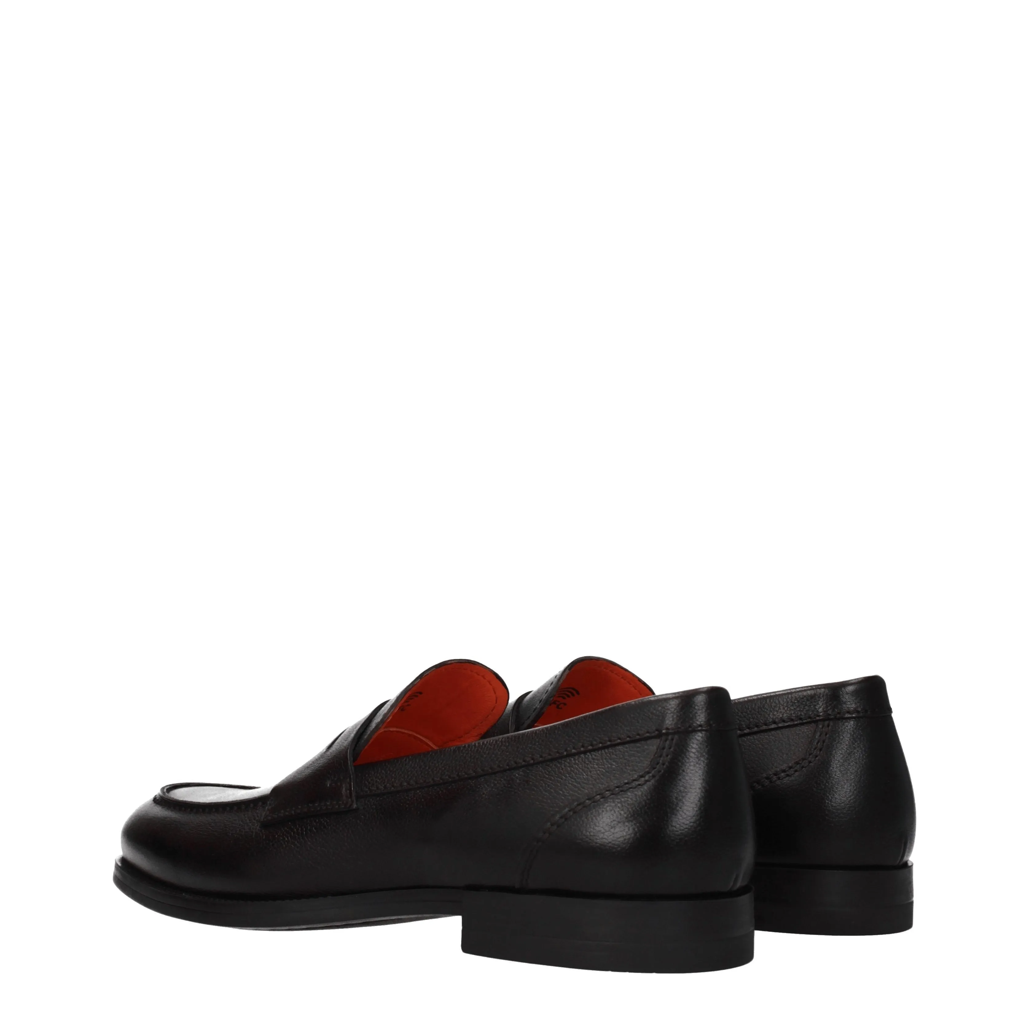 Santoni Mocassini Uomo Pelle Nero