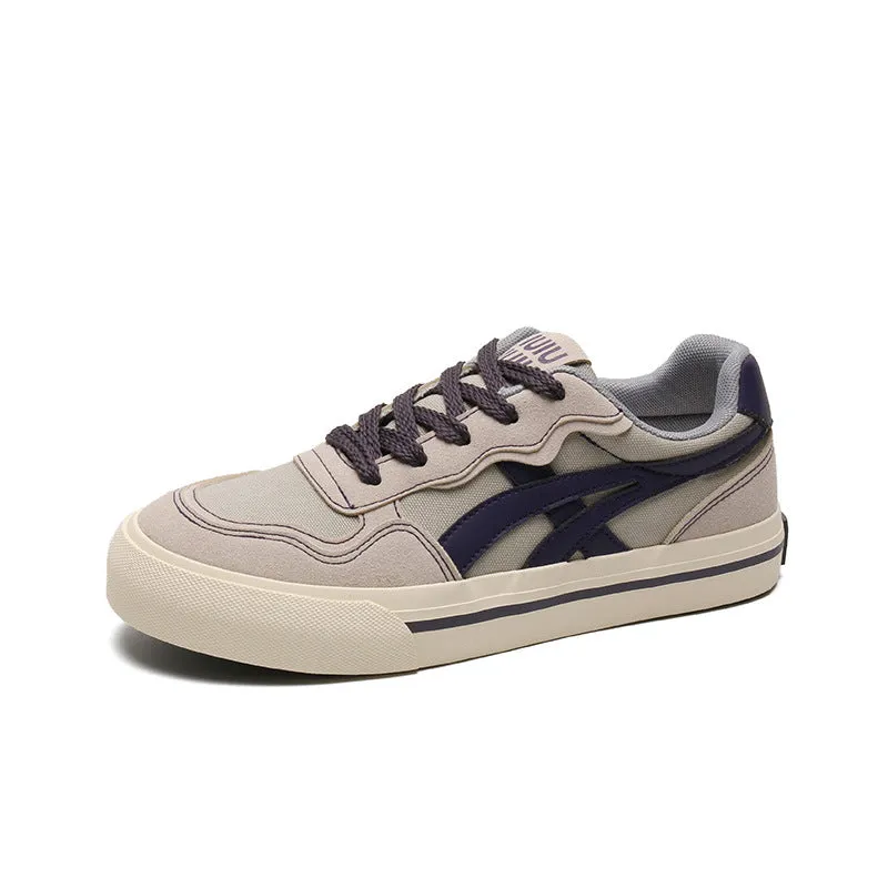 Scarpe casual piatte in tela traspirante moda uomo