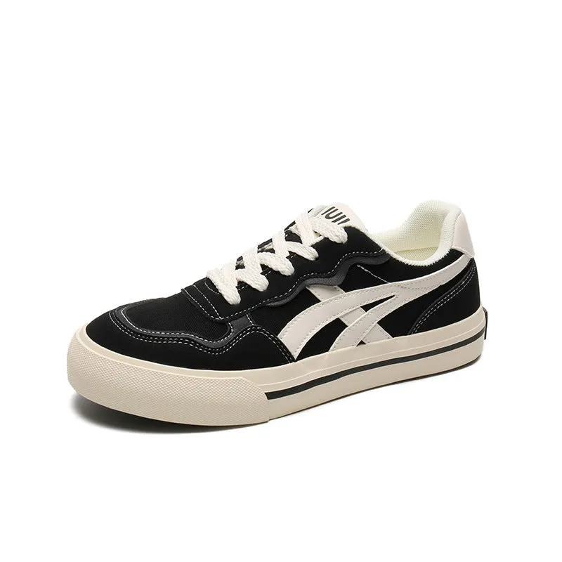 Scarpe casual piatte in tela traspirante moda uomo