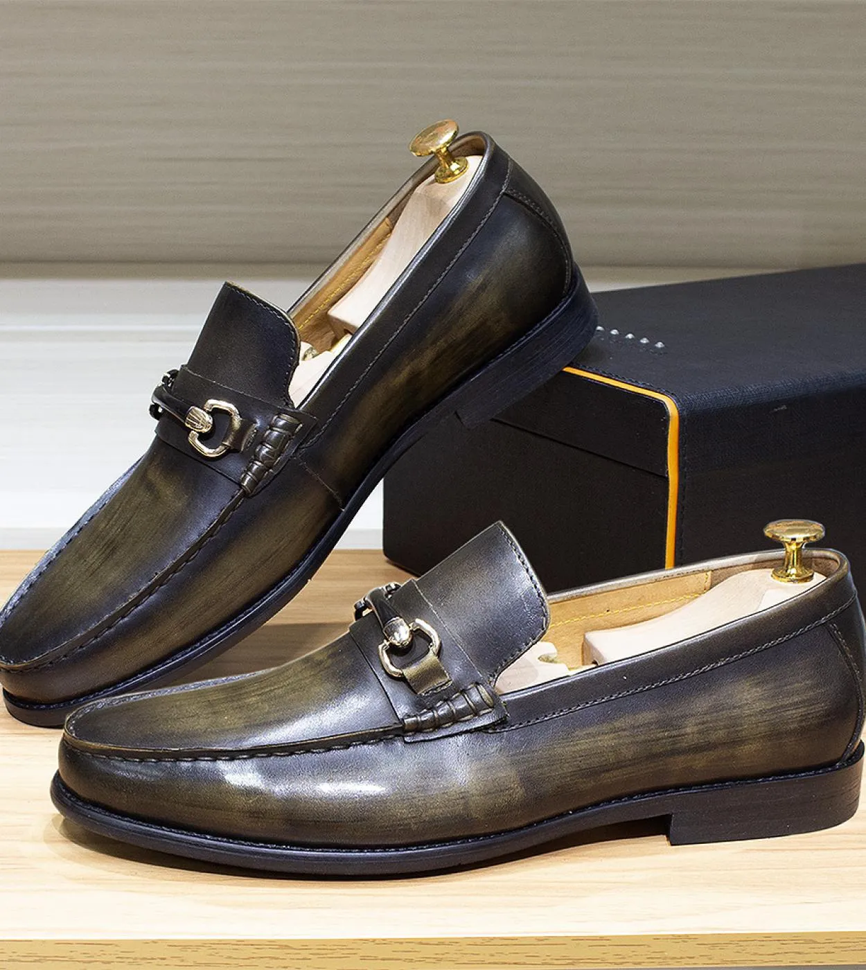 Scarpe da lavoro in vera pelle Mocassini in vera pelle da uomo Mocassini da uomo classici