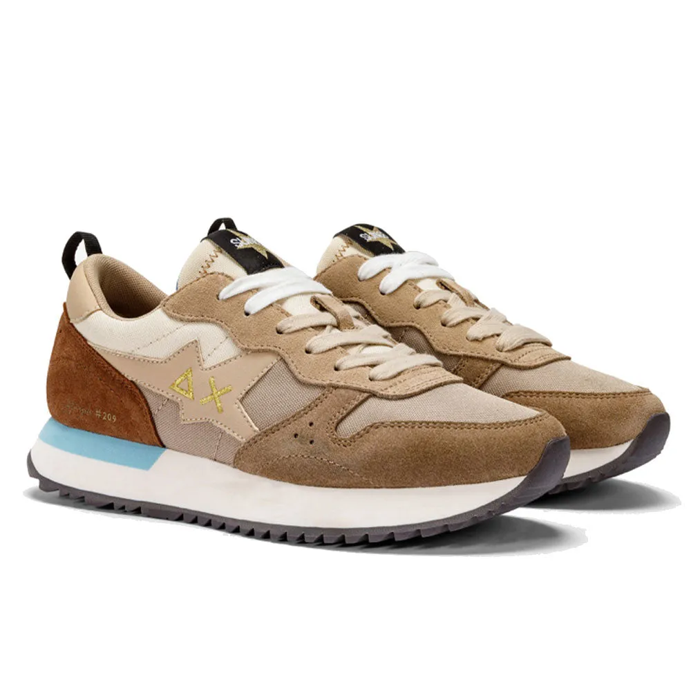 Scarpe Donna Sun68 Sneakers Stargirl Multicolor Colore Beige Scuro - Bianco Panna - Z43209