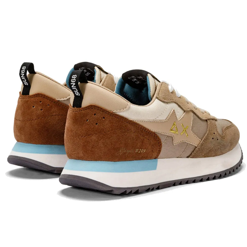 Scarpe Donna Sun68 Sneakers Stargirl Multicolor Colore Beige Scuro - Bianco Panna - Z43209