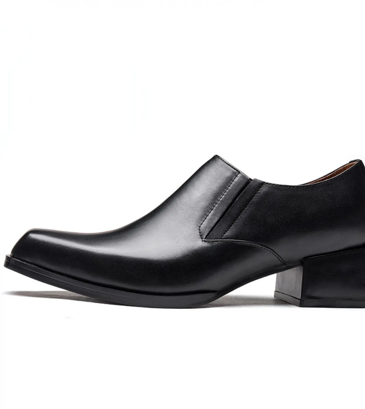 Scarpe formali da uomo in vera pelle 2022 Autunno Nuovo stile Designer Brand Fashion Scarpe casual in pelle nera con altezza 5 c