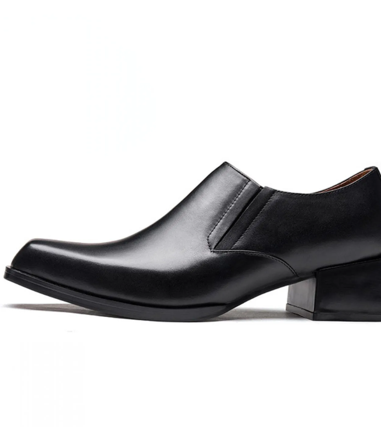 Scarpe formali da uomo in vera pelle 2022 Autunno Nuovo stile Designer Brand Fashion Scarpe casual in pelle nera con altezza 5 c
