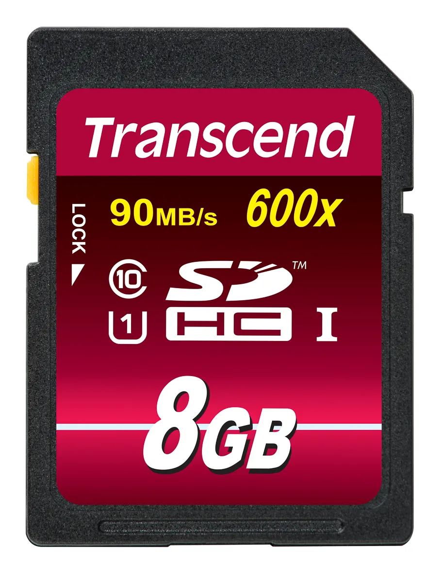 Scheda SD Transcend, 8 GB, Scheda SDHC