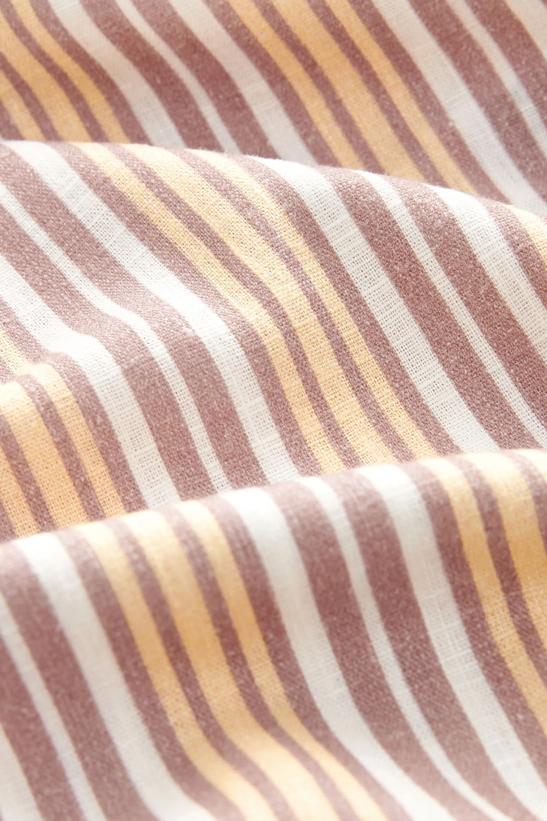 Senza maniche - Camicia in lino con Blend laterale arricciata