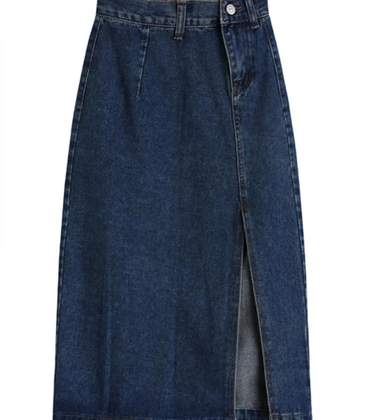 Seoulish 2023 New Womens Midi Denim Skirts Spring Summer Side Split High Wasit Jeans Skirt Straight Female Aline Pencil