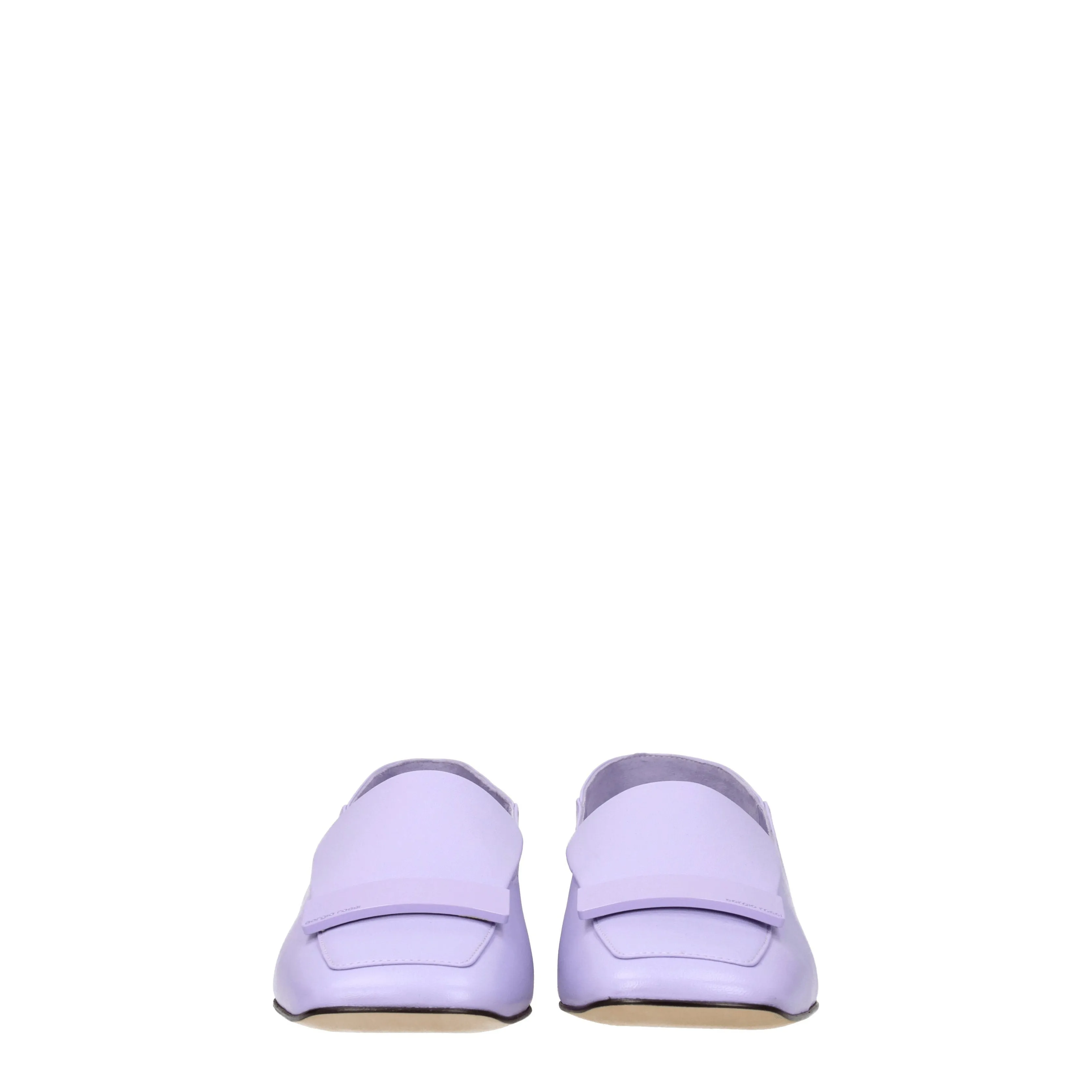 Sergio Rossi Mocassini Sr1 Donna Pelle Viola/Glicine