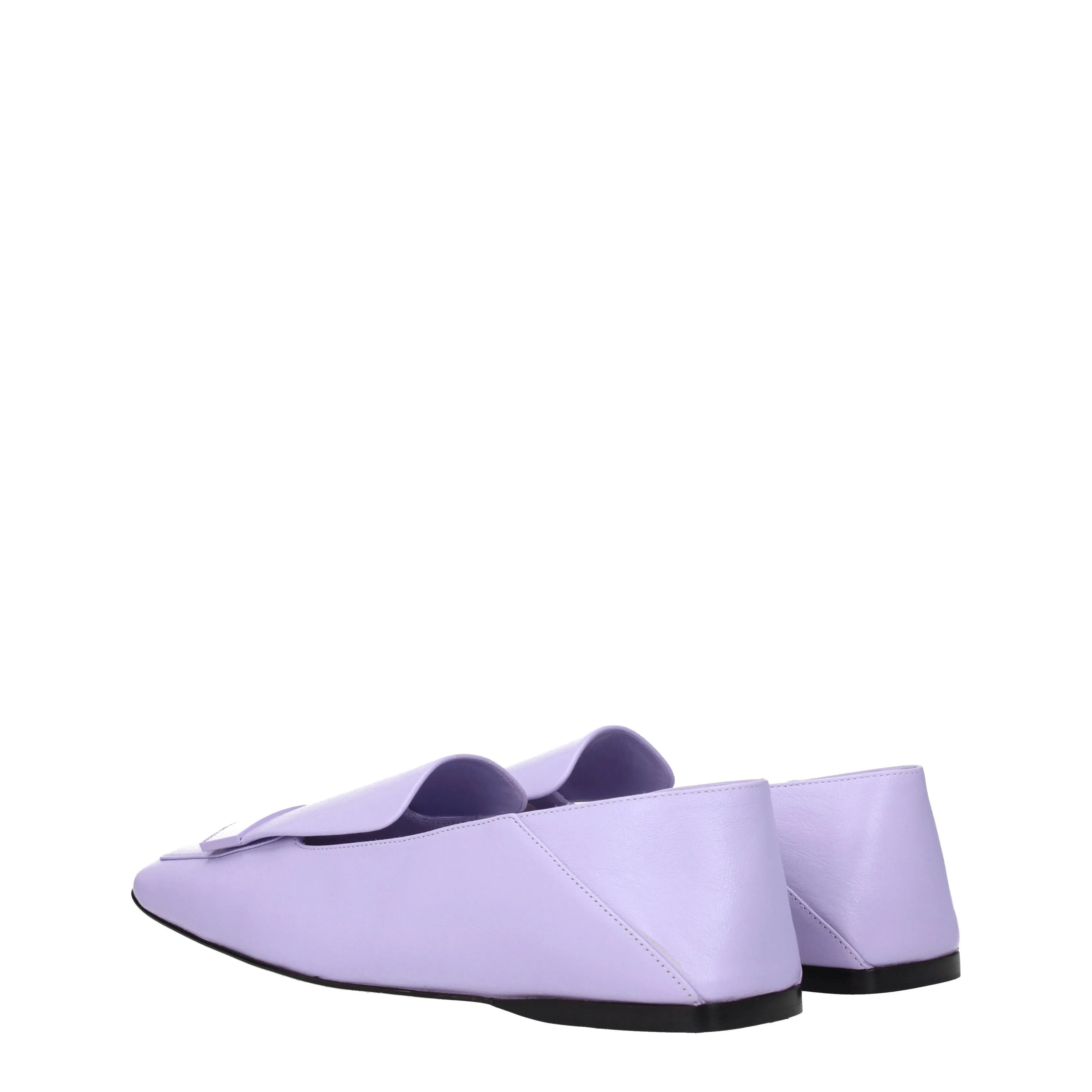 Sergio Rossi Mocassini Sr1 Donna Pelle Viola/Glicine