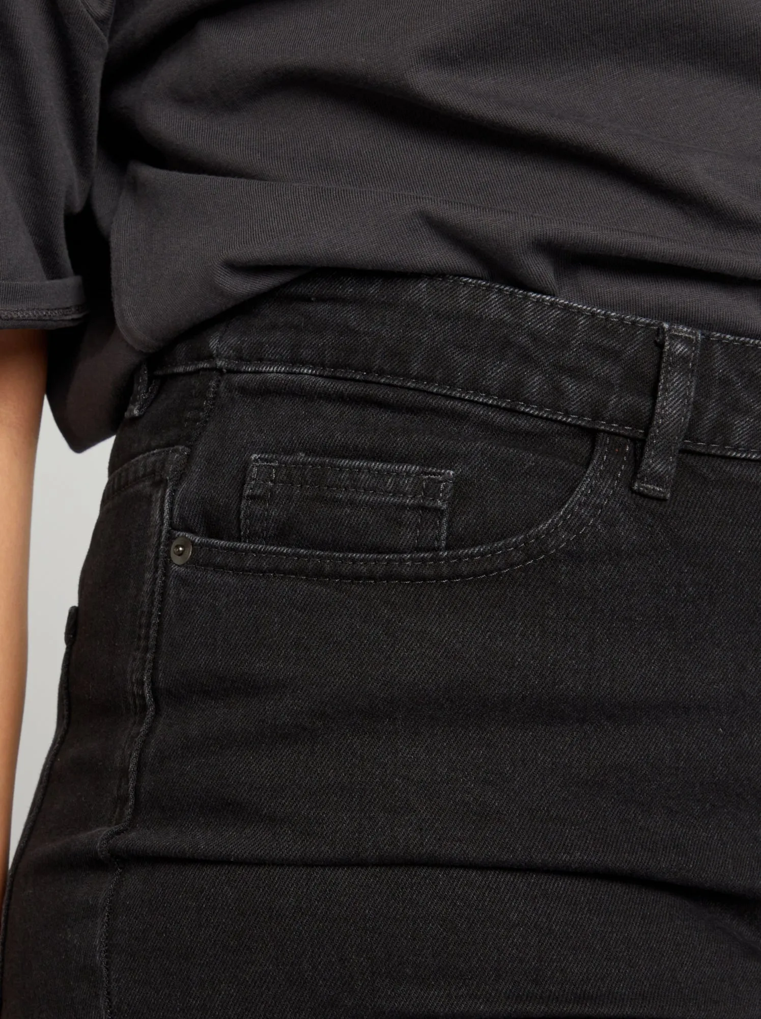 Shorts in jeans - GRIGIO