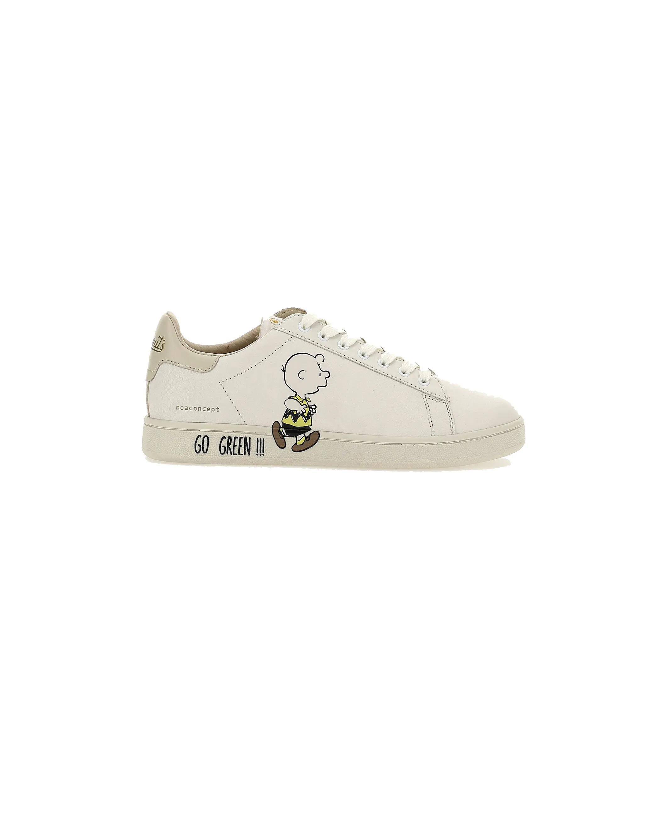 Sneaker Charlie Brown pelle bianca