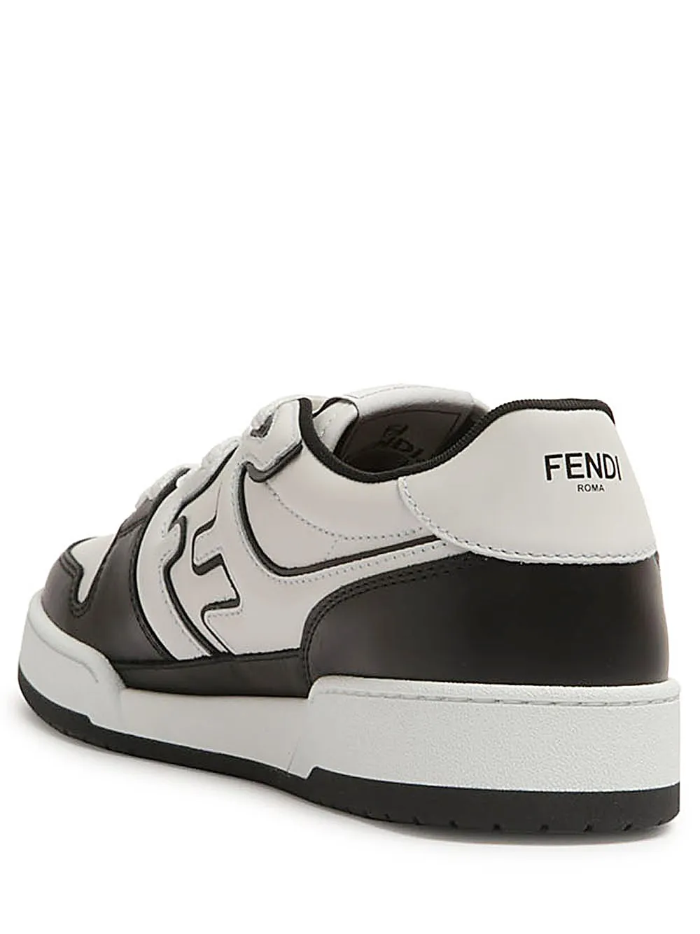 Sneaker Fendi Match-Low top in pelle nera