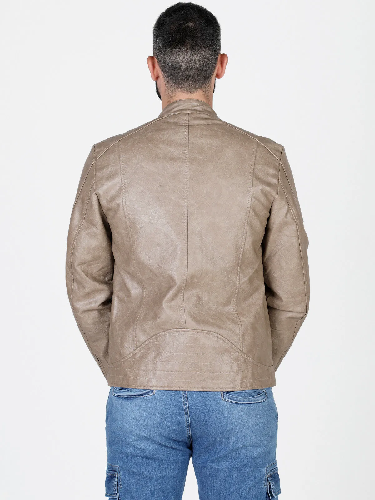 Solada Veste en éco-cuir pour hommes