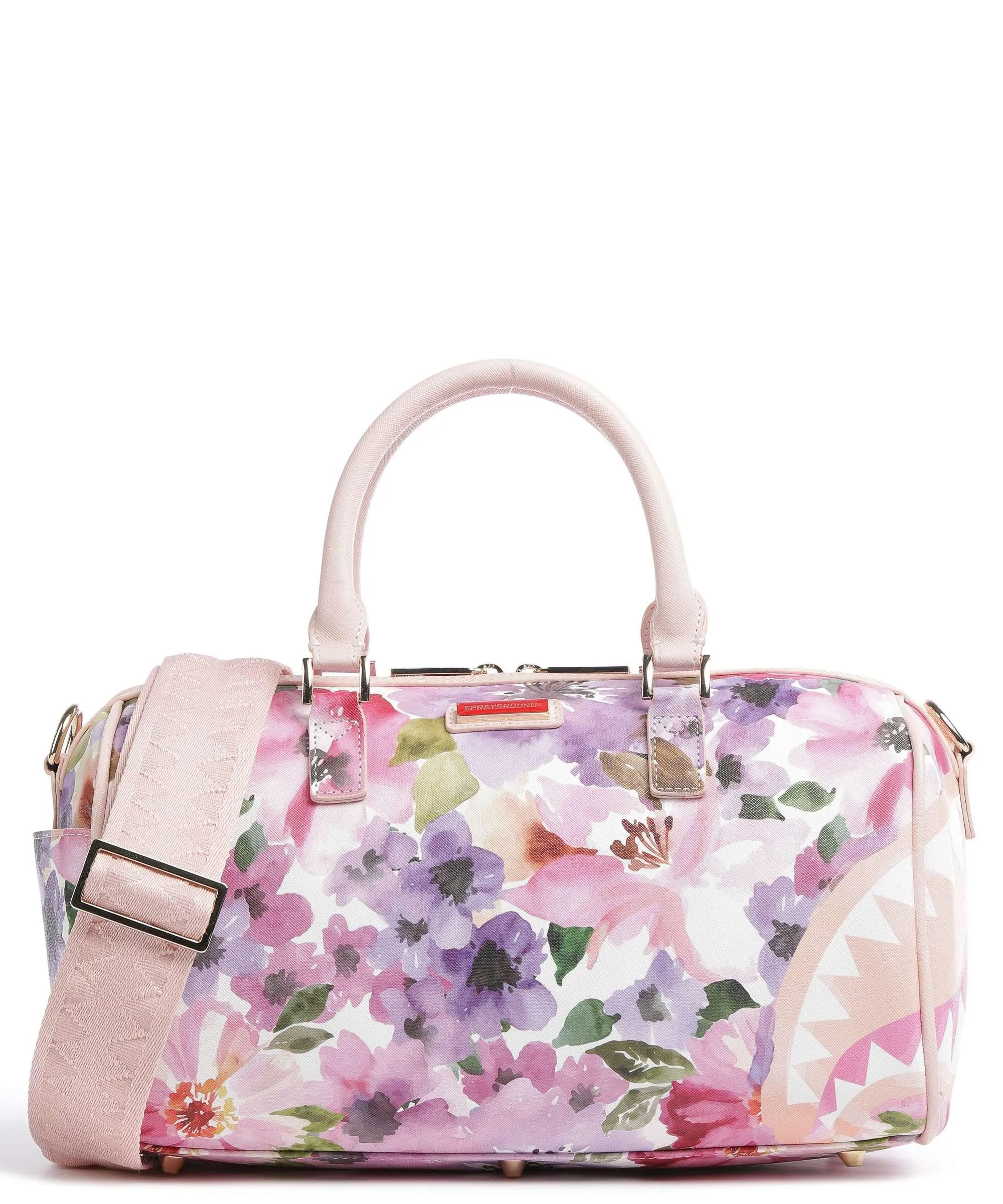  Sprayground Painted Floral Shark Borsa a mano plastica multicolore  