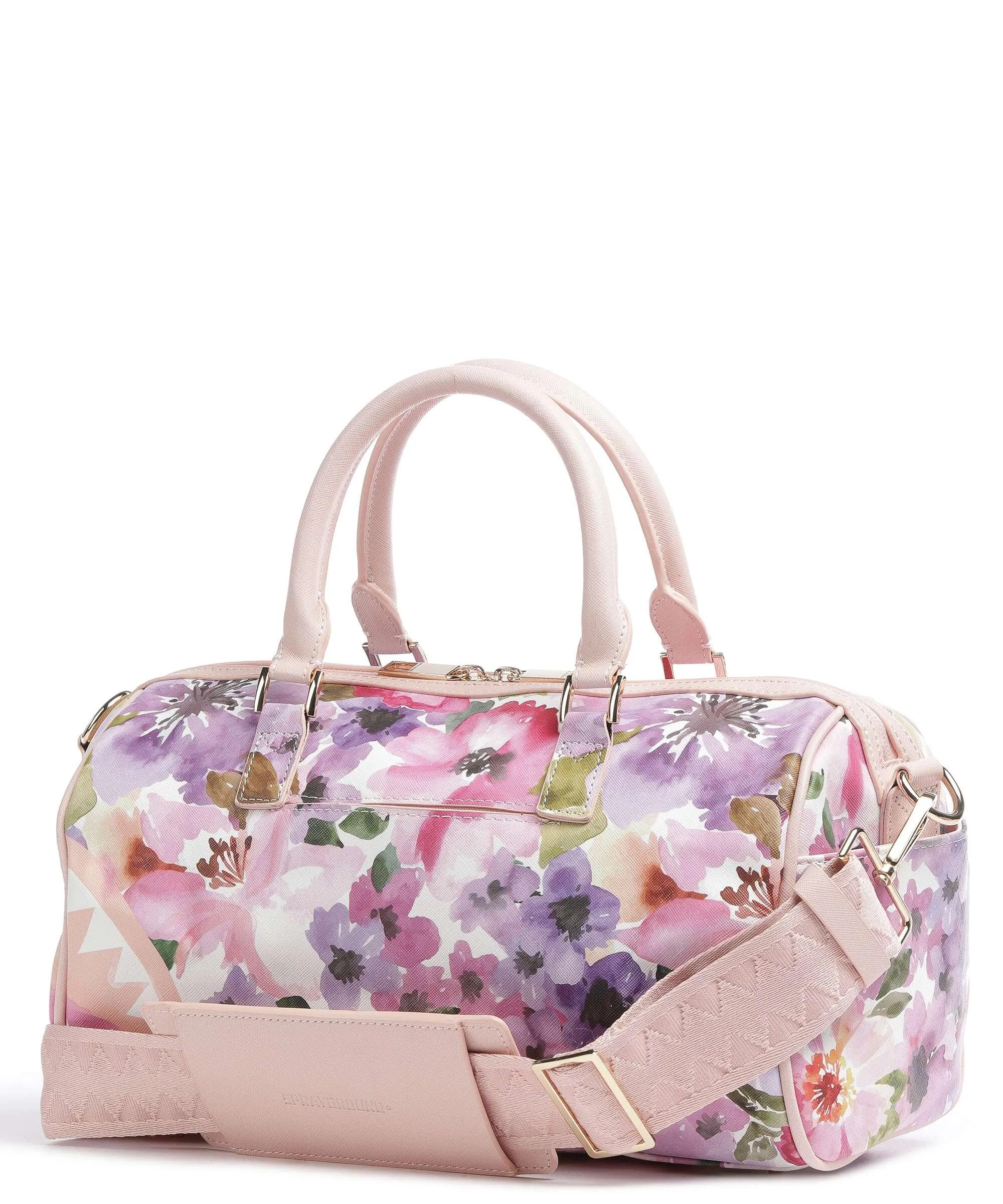  Sprayground Painted Floral Shark Borsa a mano plastica multicolore  