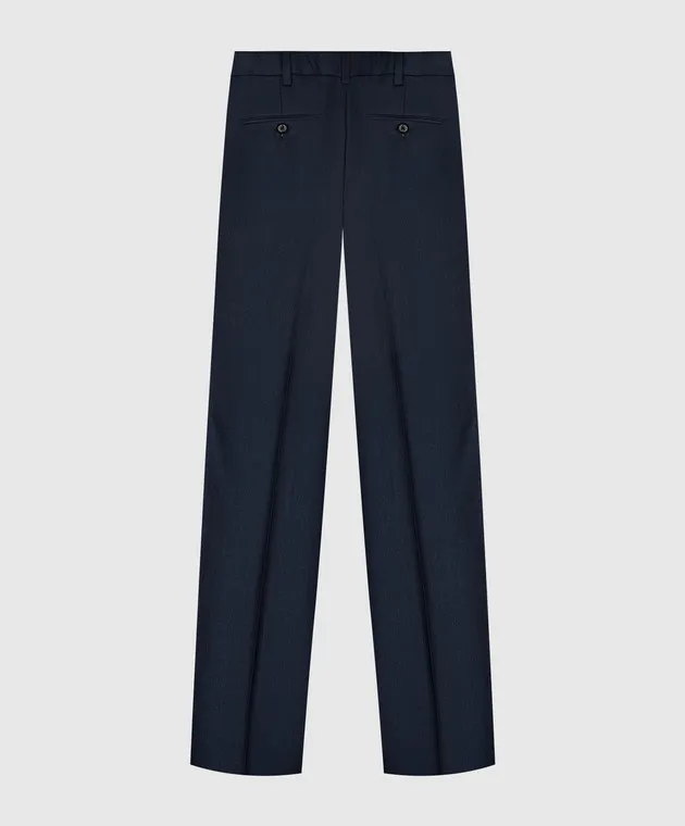 Stefano Ricci Pantaloni blu da bambino realizzati in lana e cashmere Y1T0900000HC2952