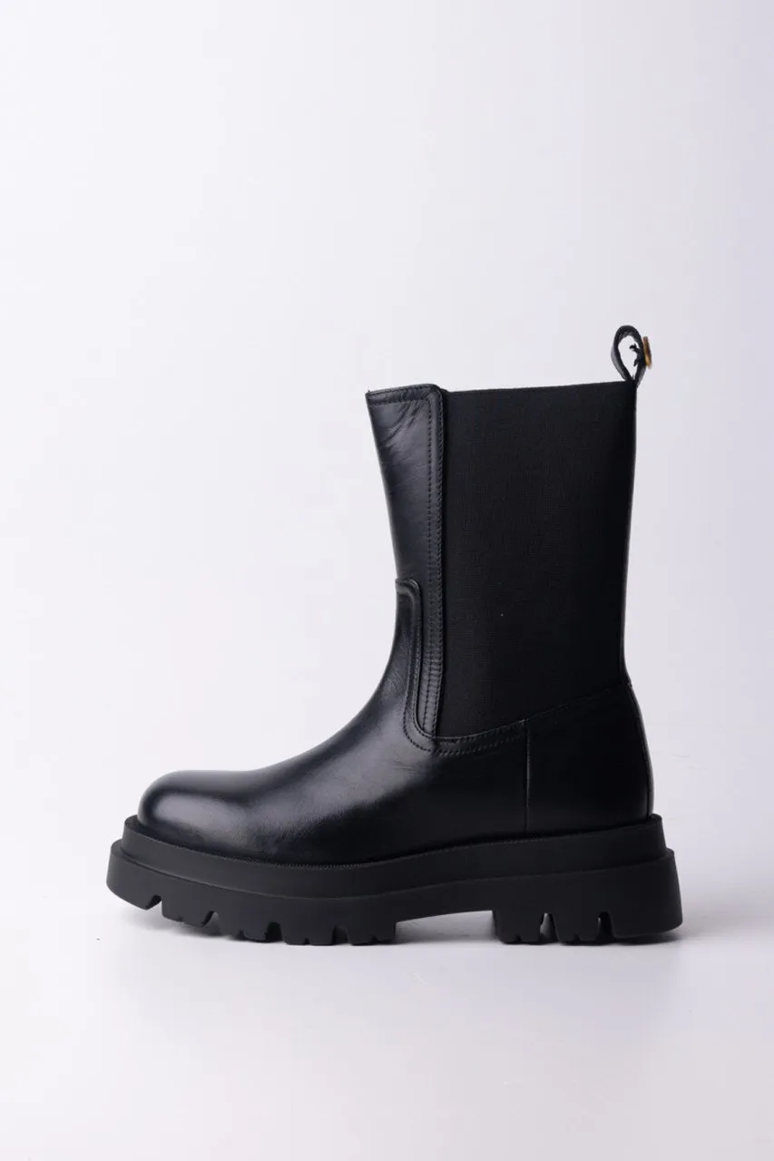 Stivaletti chelsea con inserto elasticato Nero