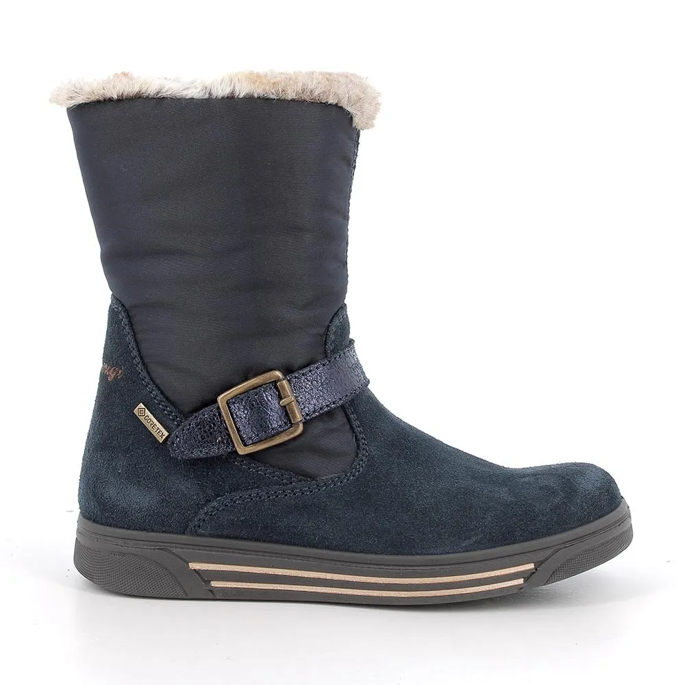 Stivaletti gore-tex da bambina navy-blu scuro            