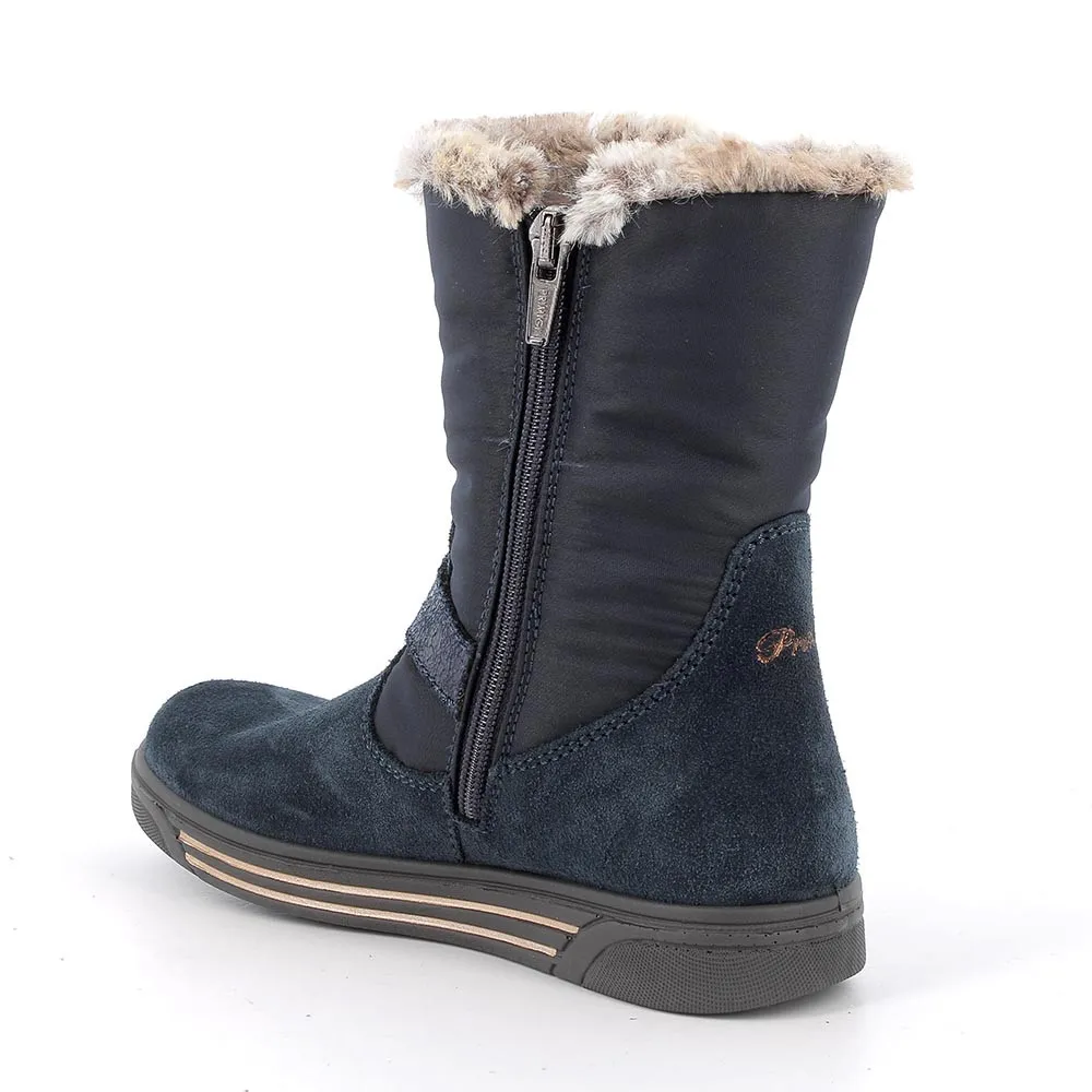 Stivaletti gore-tex da bambina navy-blu scuro            