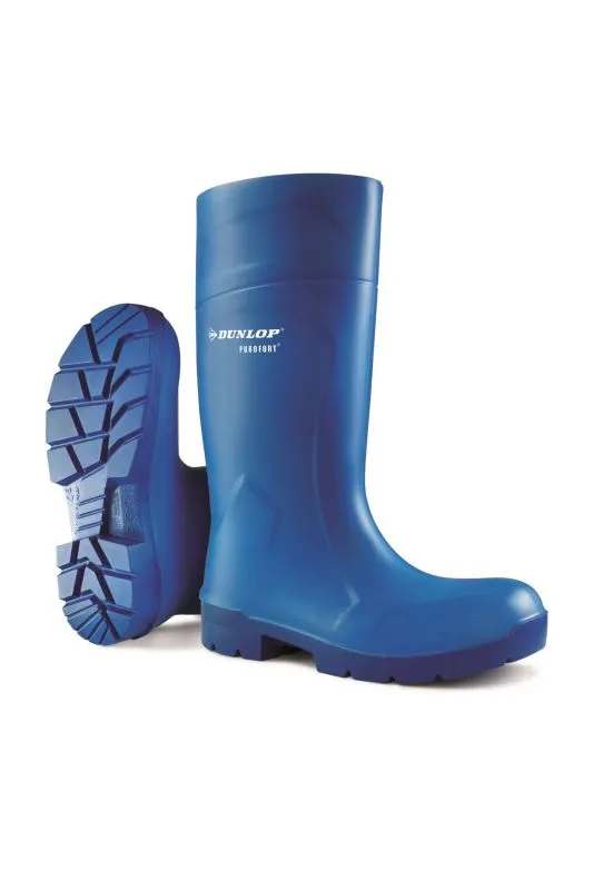 Stivali antinfortunistici tipo Wellington S4 Dunlop da  Unisex tg. 38, col. Blu , resistenti all'acqua, con puntale di