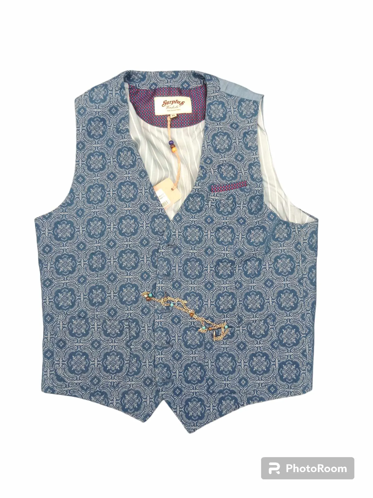 SURPLUS Gilet uomo DAMASCATO