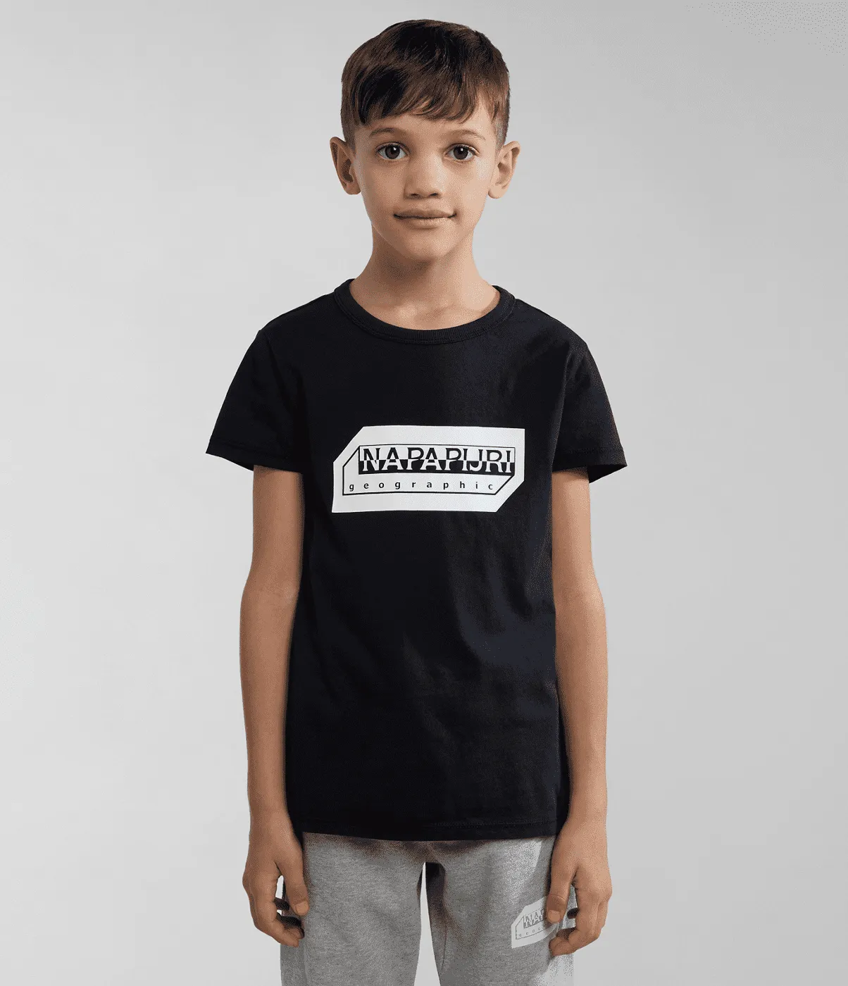 T-SHIRT A MANICA CORTA JUNIOR NAPAPIJRI K S-KITIK BLACK NP0A4HTF 041