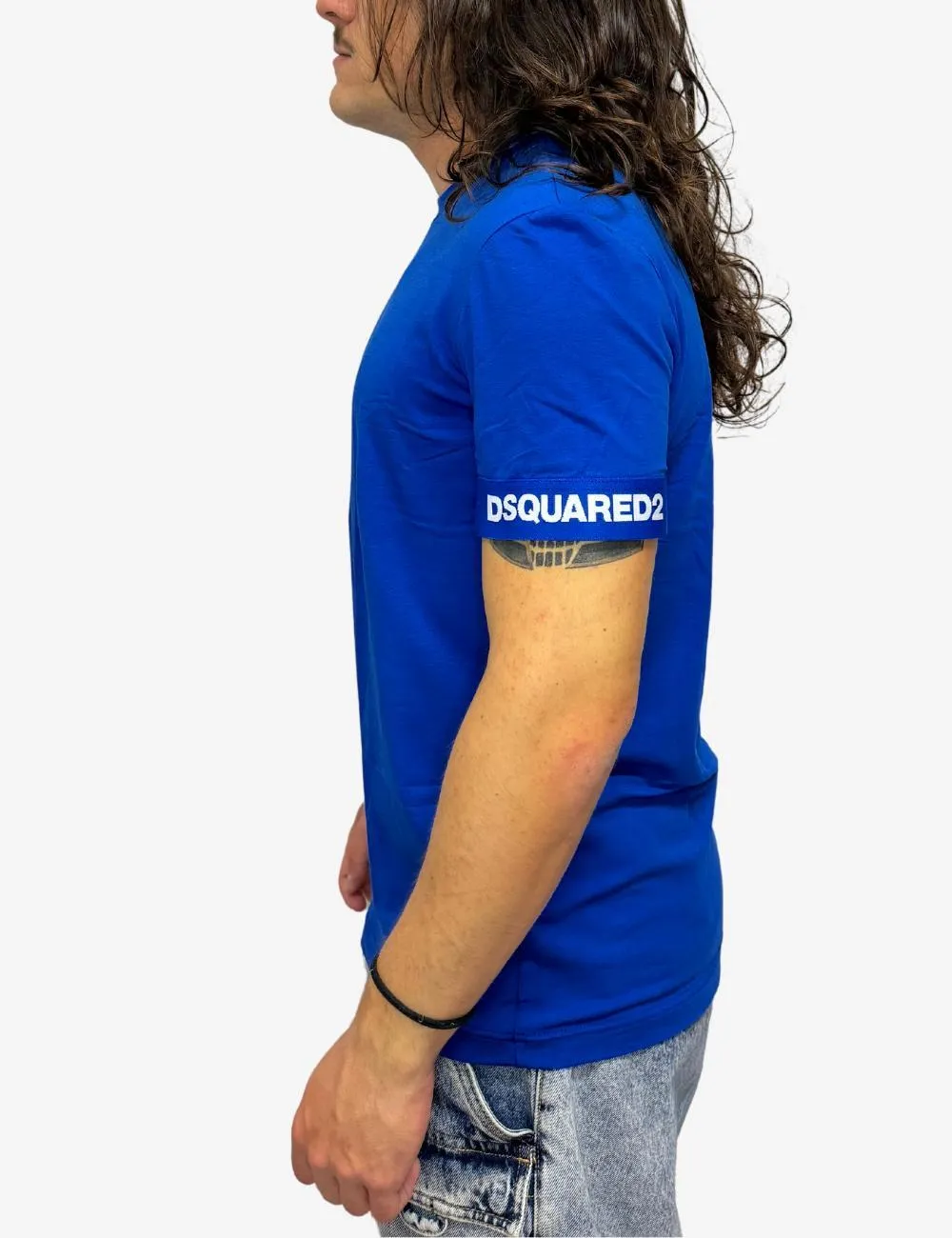 T-Shirt Dsquared2 con banda elastica logata