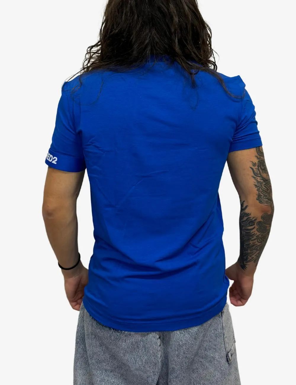 T-Shirt Dsquared2 con banda elastica logata