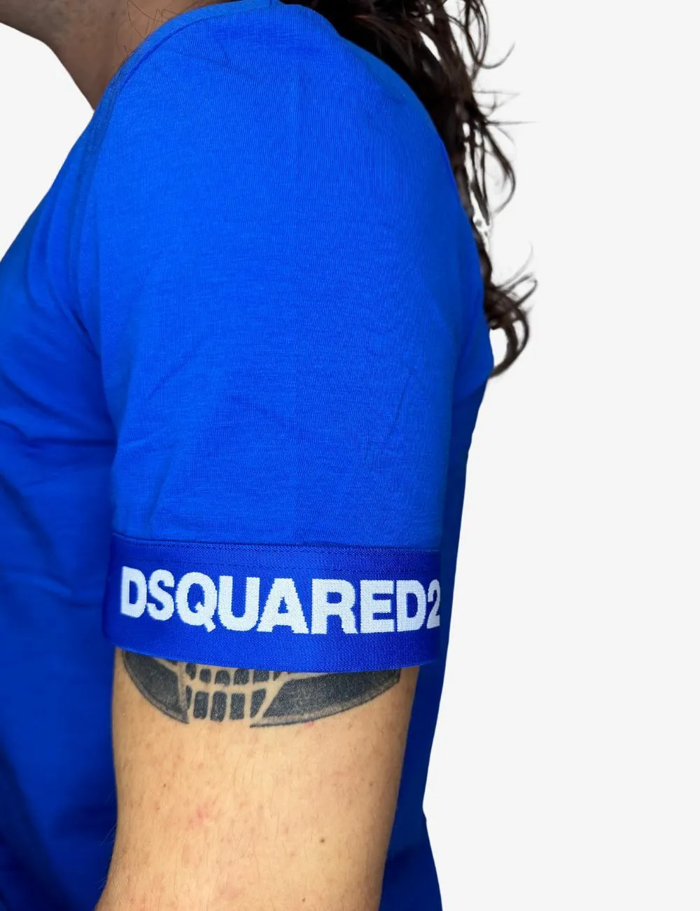 T-Shirt Dsquared2 con banda elastica logata