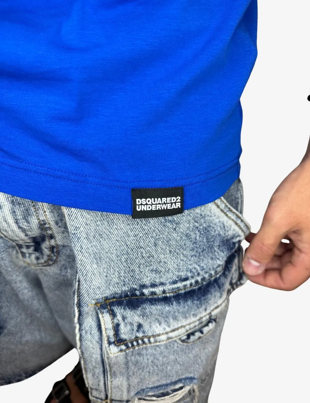 T-Shirt Dsquared2 con banda elastica logata