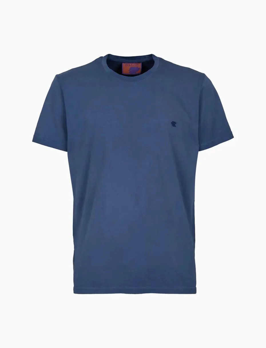 T-Shirt Girocollo Gallo Blu