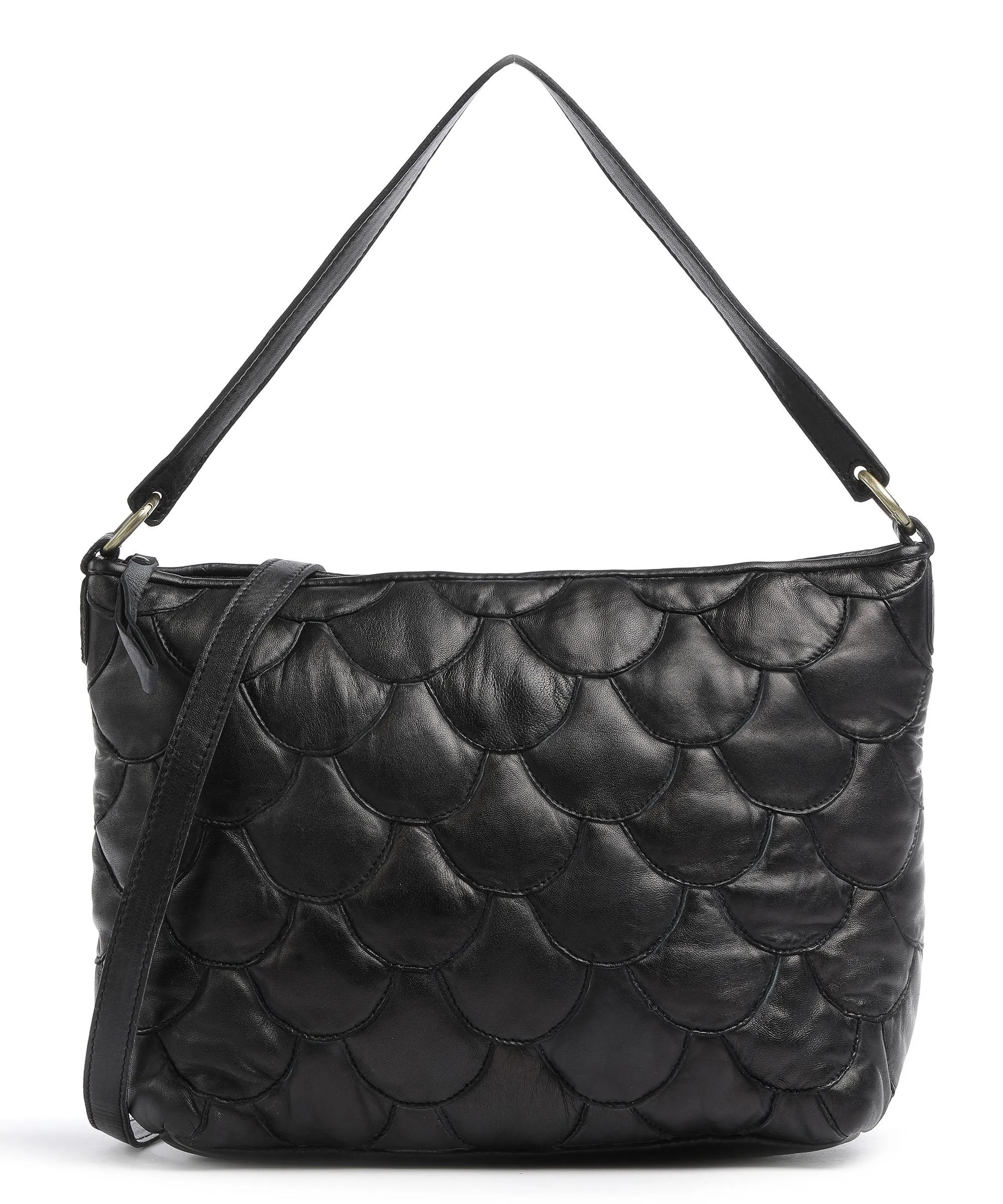  Taschendieb Wien Munchgasse 2 Borsa hobo pelle di pecora nero  
