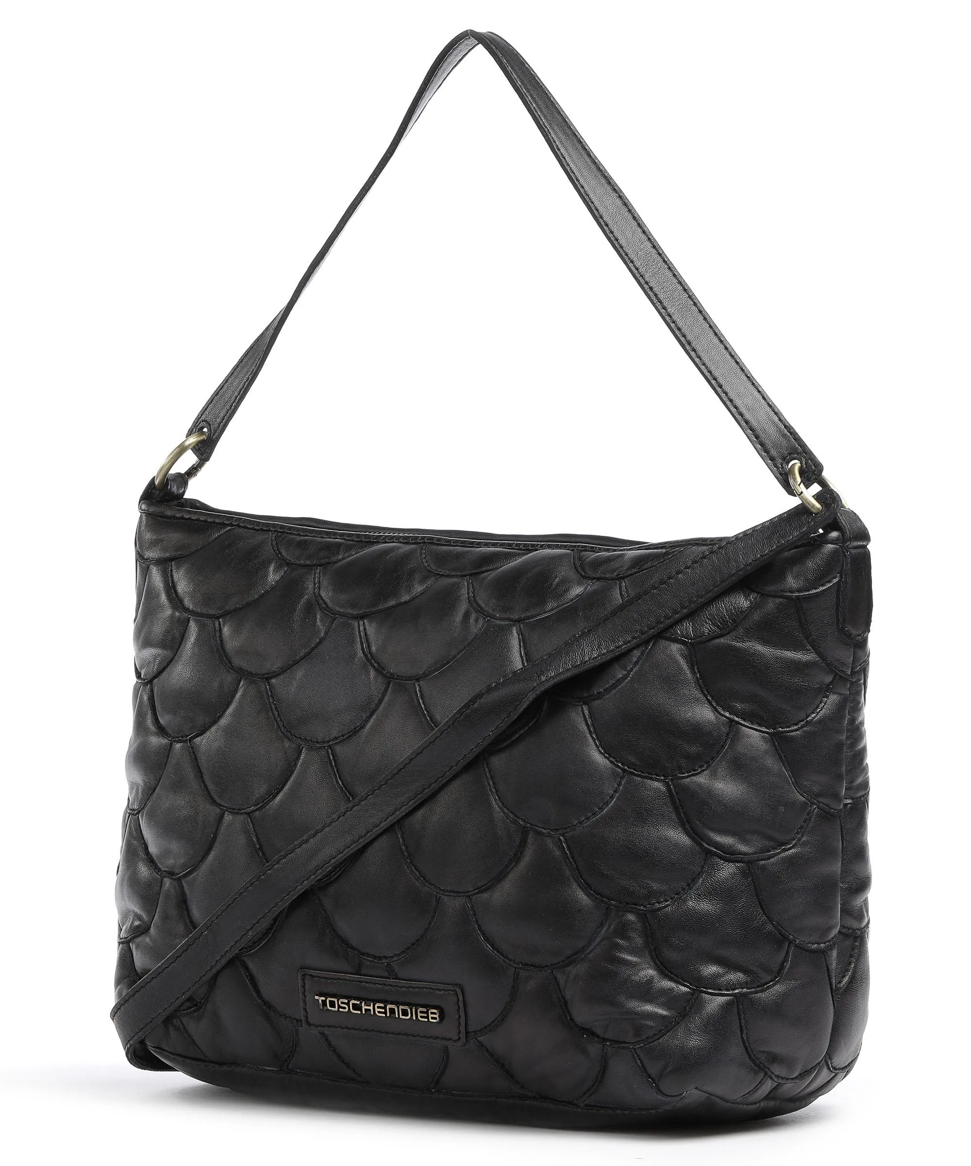  Taschendieb Wien Munchgasse 2 Borsa hobo pelle di pecora nero  