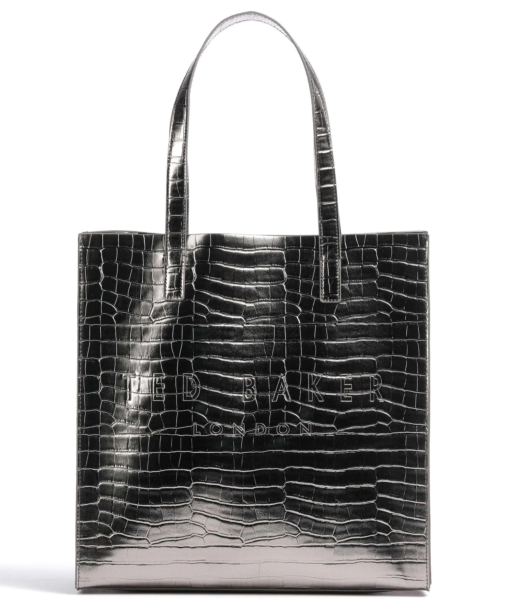  Ted Baker Croccon Borsa shopper pelle sintetica grigio  