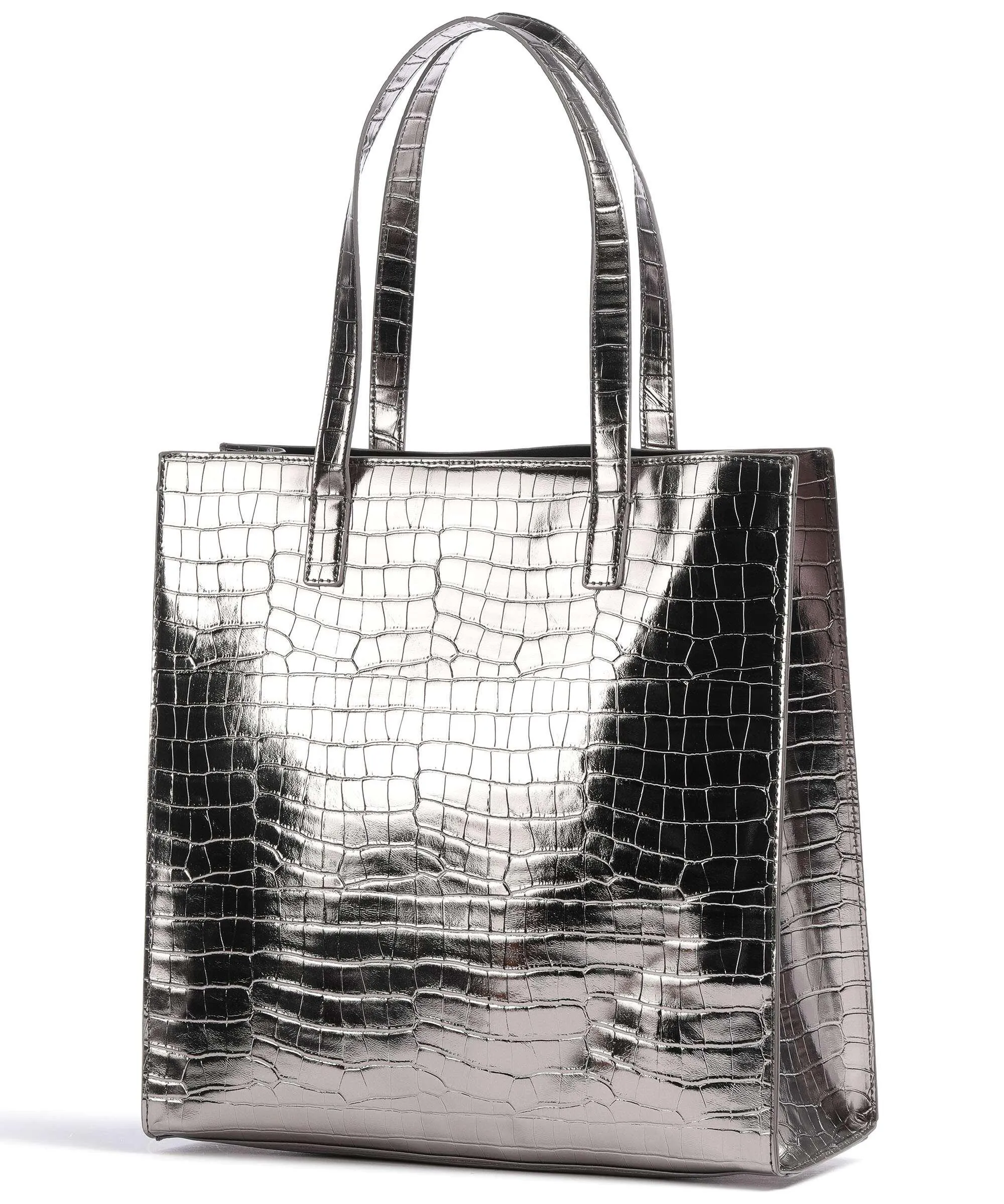  Ted Baker Croccon Borsa shopper pelle sintetica grigio  
