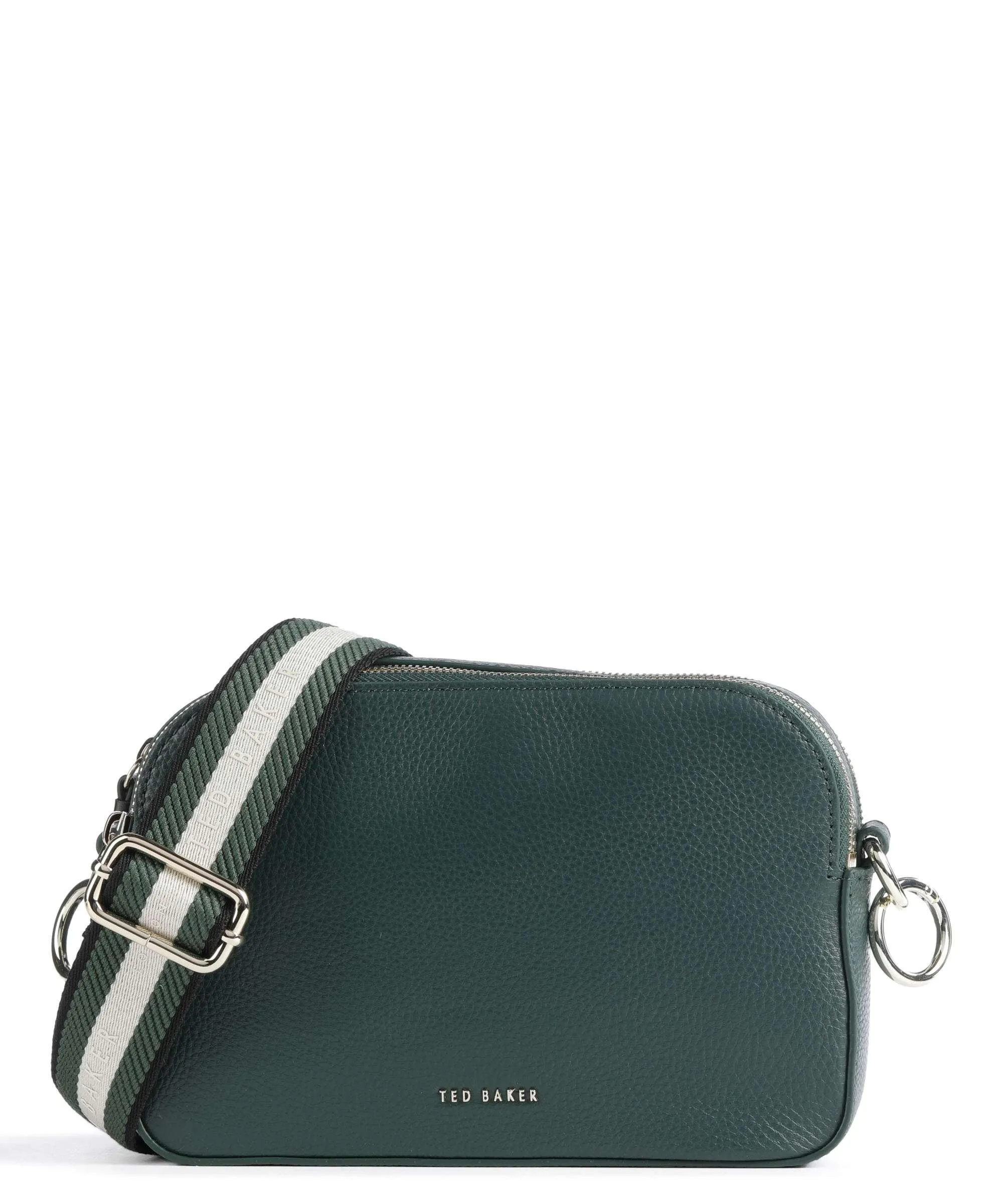  Ted Baker Delphia Borsa a tracolla pelle di vacchetta grana verde scuro  
