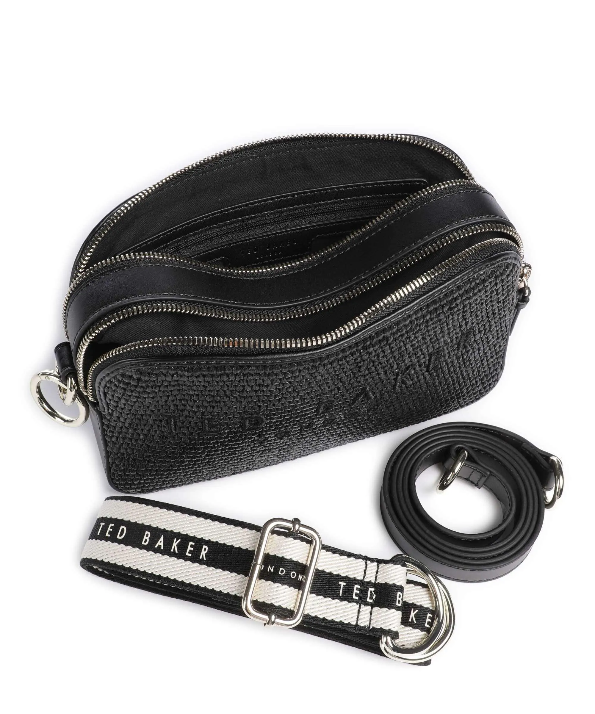  Ted Baker Stelio Borsa a tracolla polipropilene, pelle bovina nero  