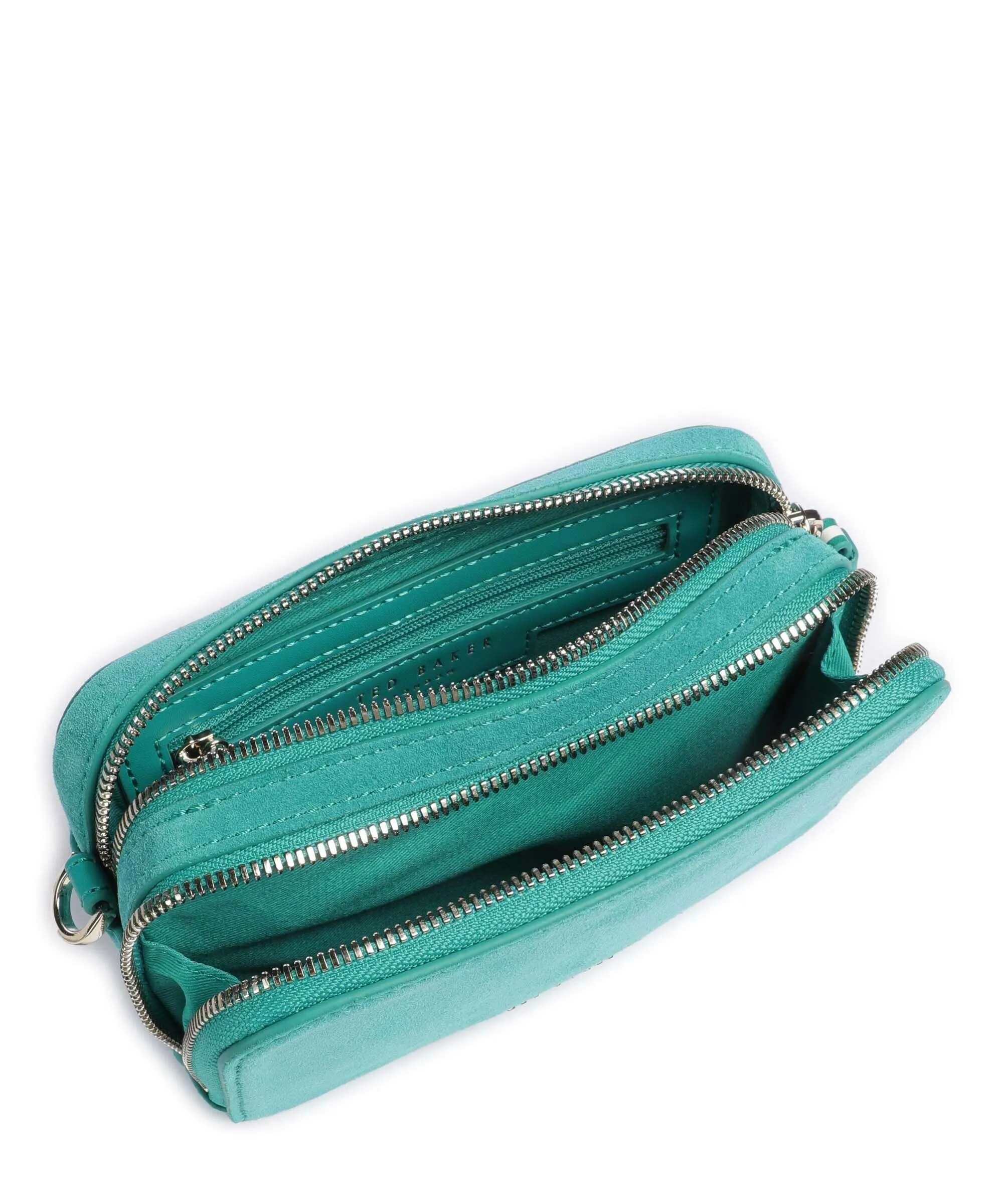  Ted Baker Stunnas Borsa a tracolla pelle bovina ruvida acquamarina  