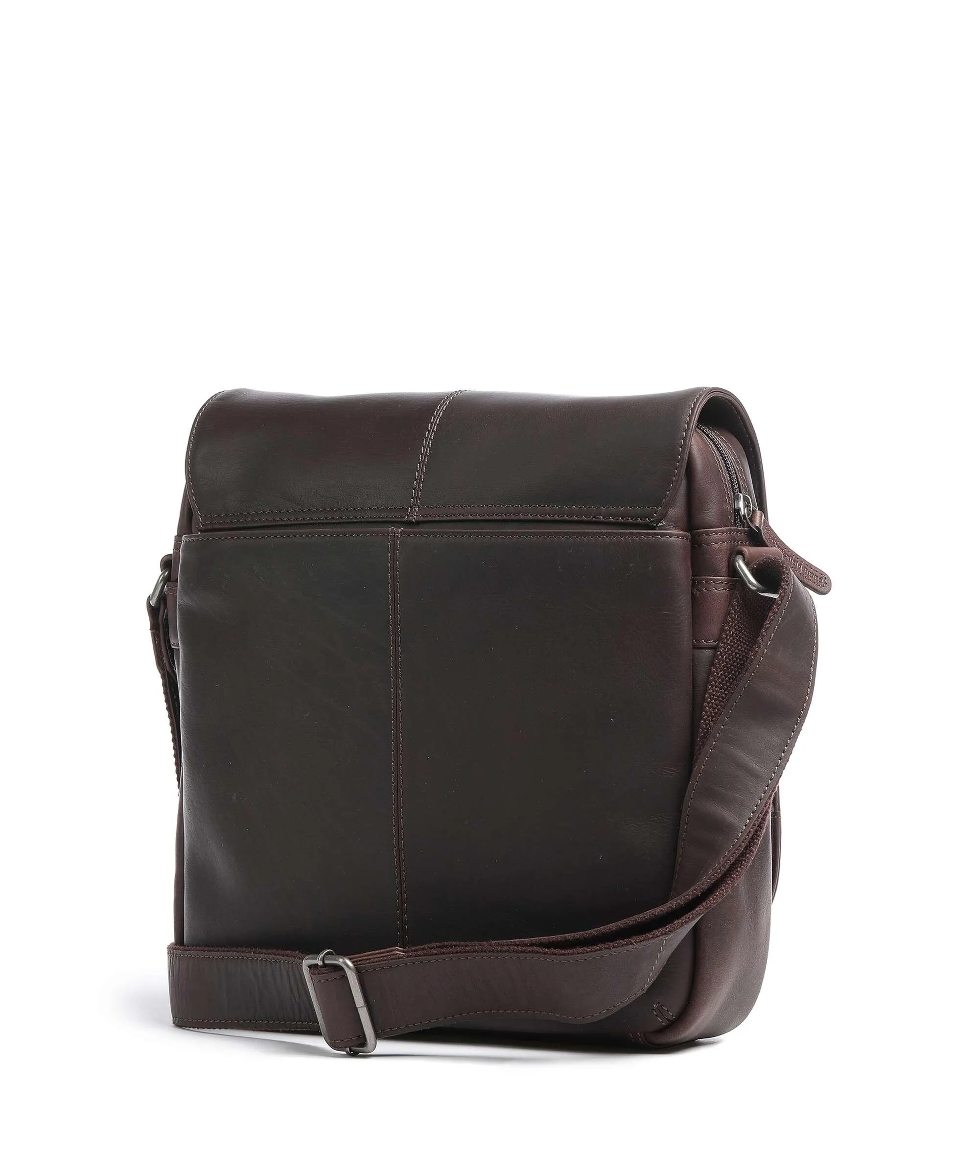  The Chesterfield Brand Raphael Borsa a spalla pelle di vacchetta pull-up marrone scuro  