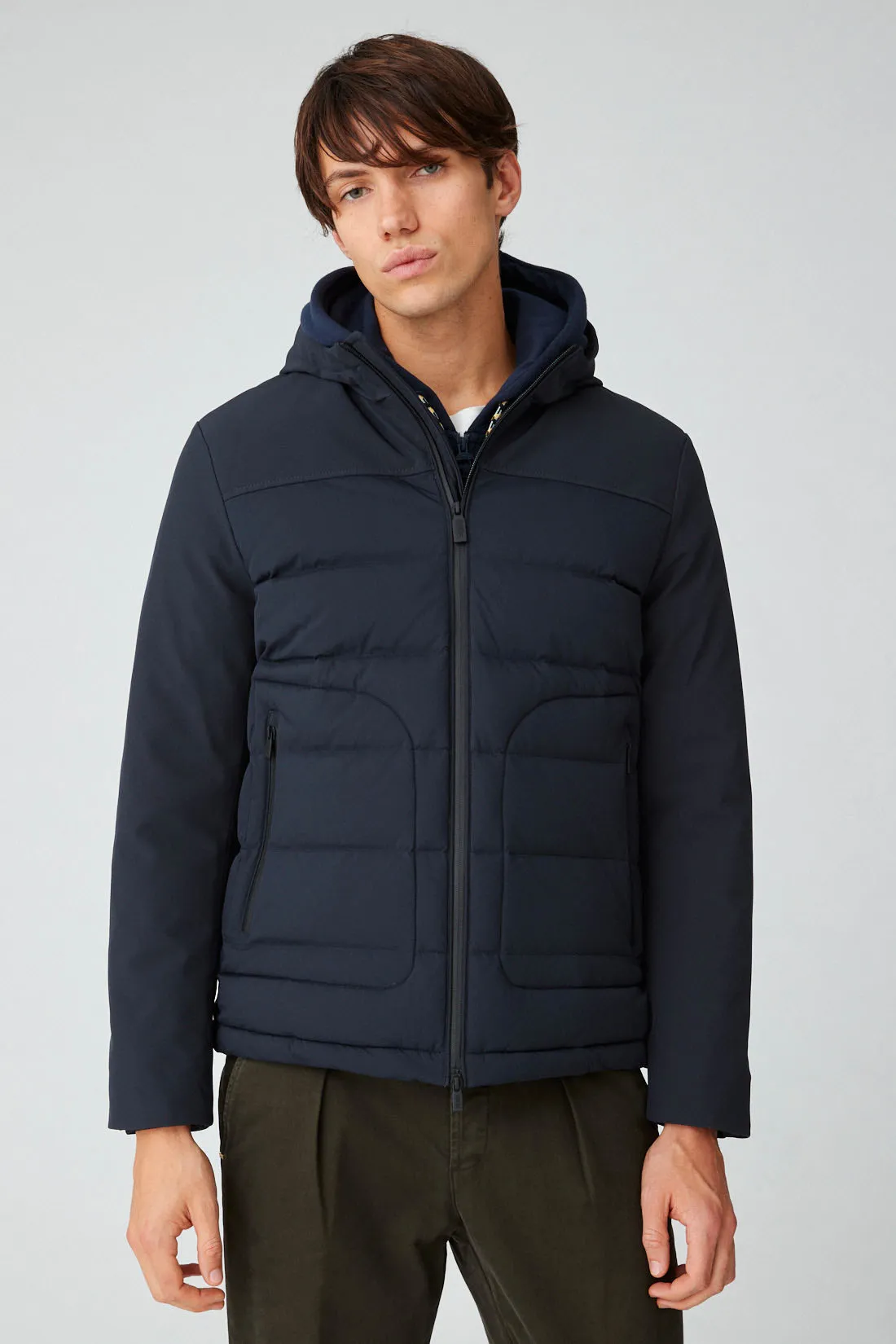 THEOLO – Giacca blu ibrida in softshell