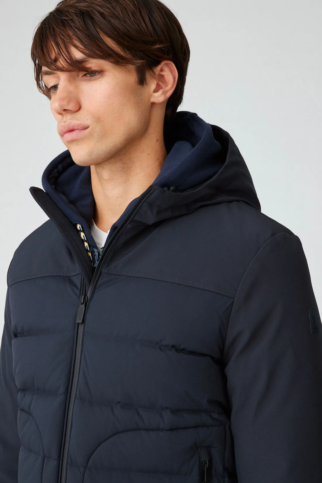 THEOLO – Giacca blu ibrida in softshell