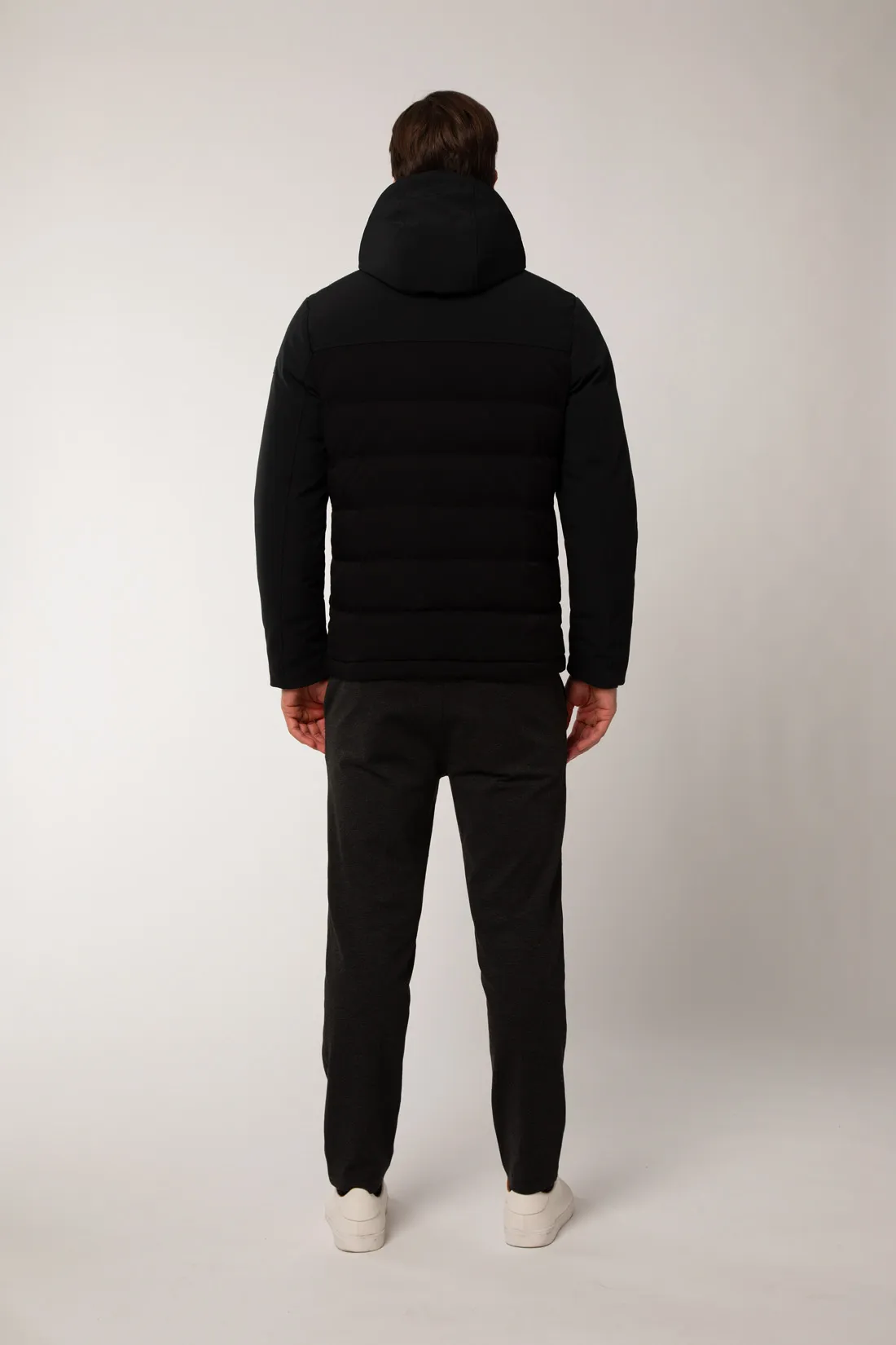 THEOLO – Giacca nera ibrida in softshell