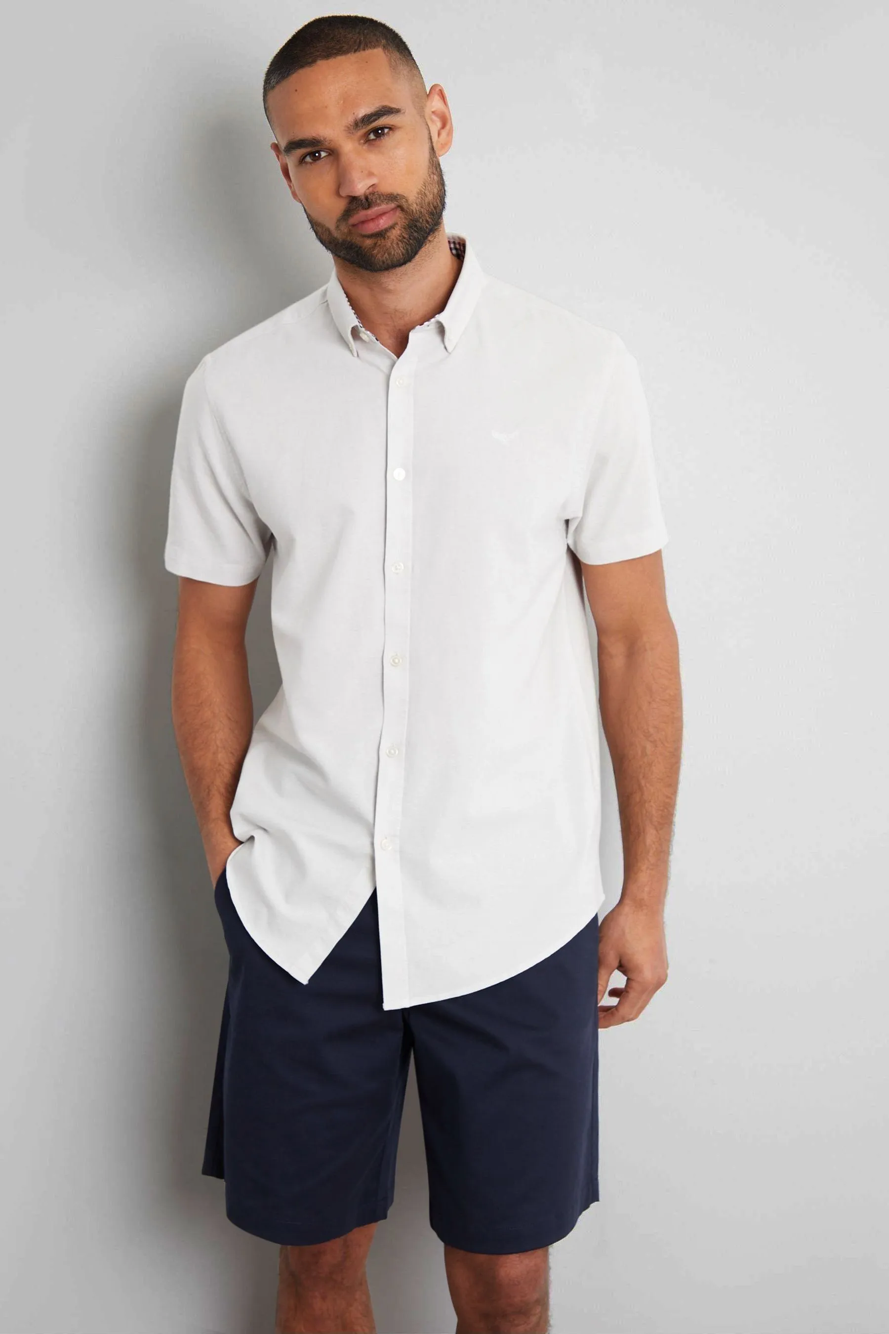 Threadbare Oxford 100% Cotton Short Sleeve Shirt    