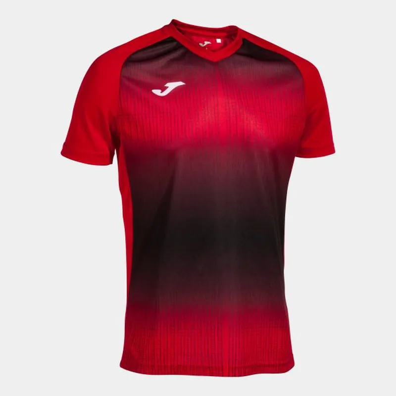 Tiger V Short Sleeve T-Shirt Red Black