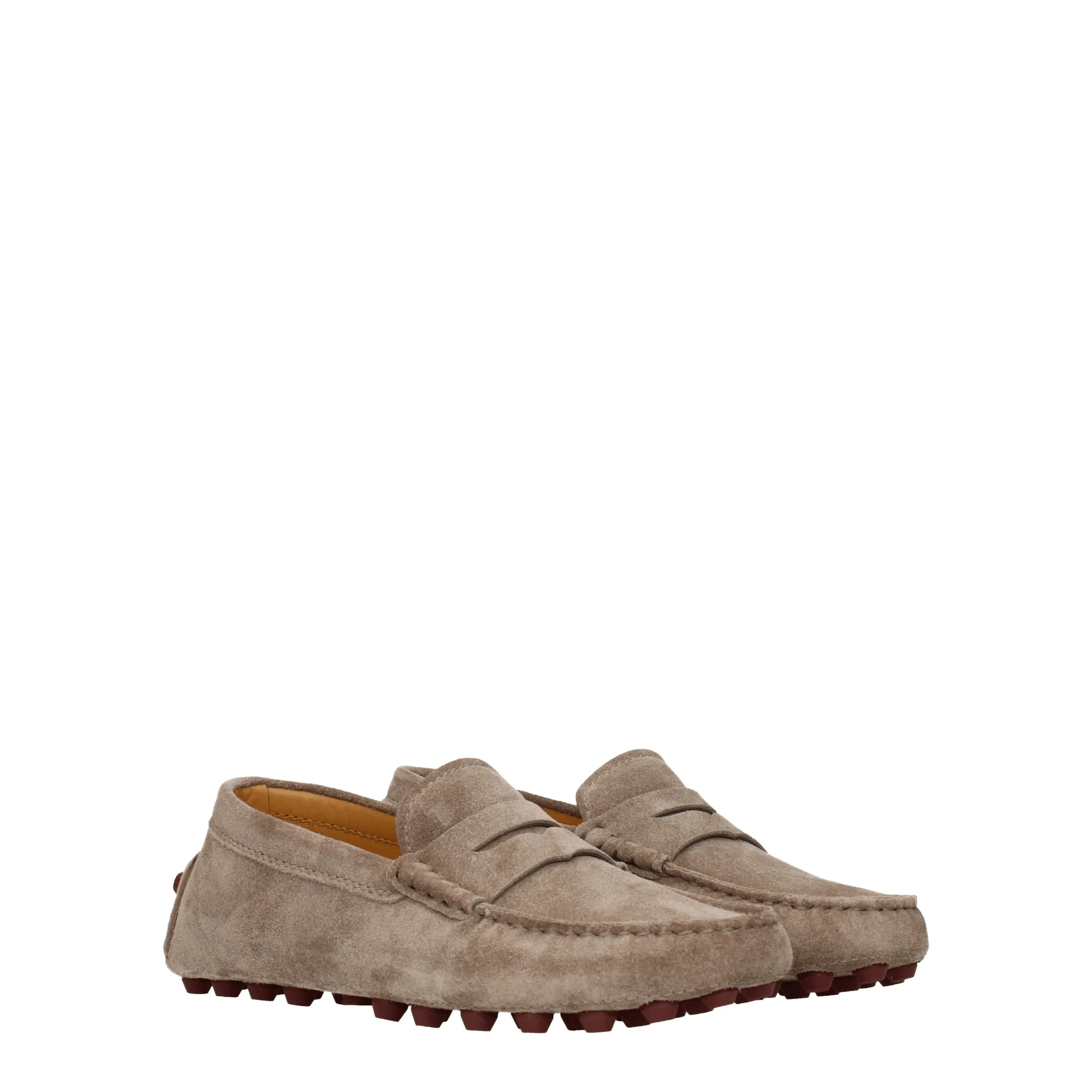 Tod's Mocassini Donna Camoscio Beige/Creta