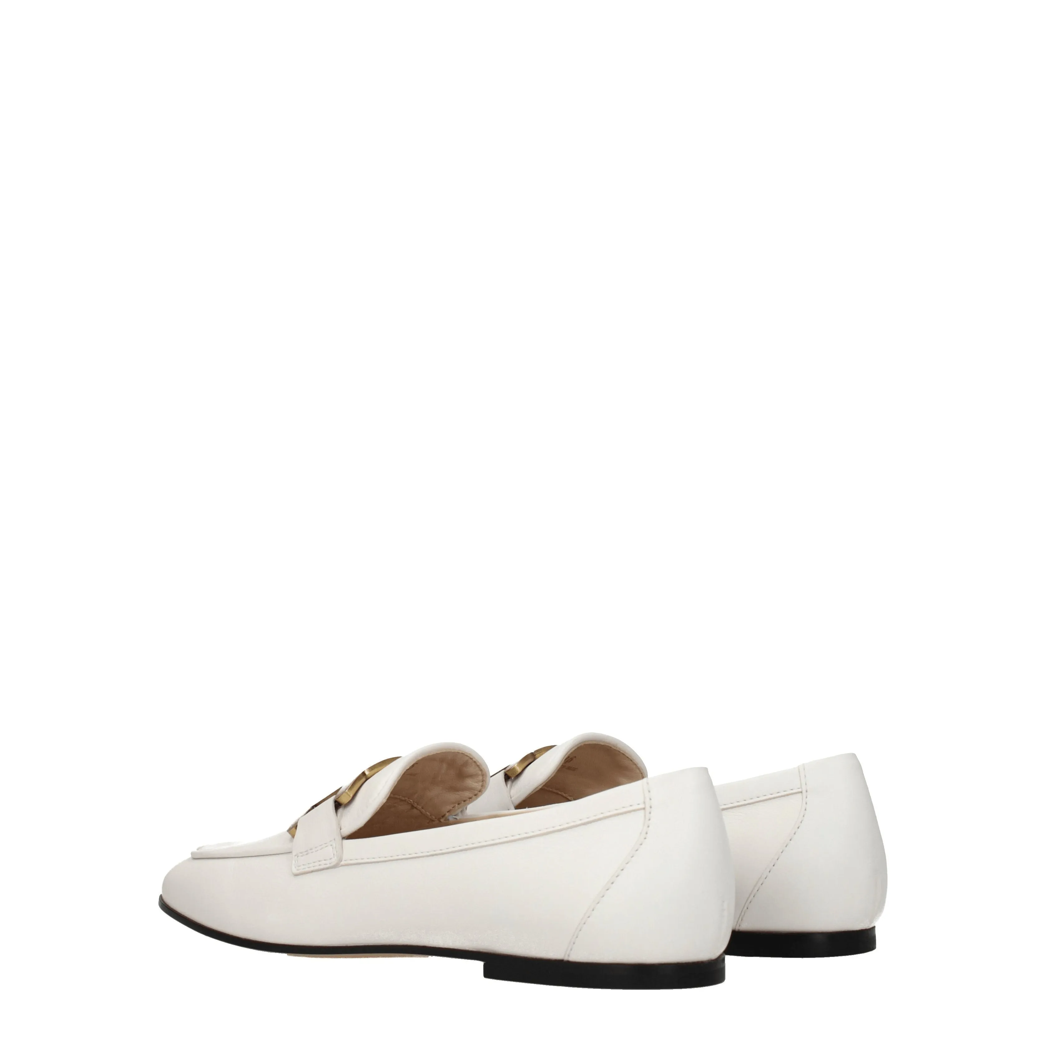 Tod's Mocassini Donna Pelle Bianco